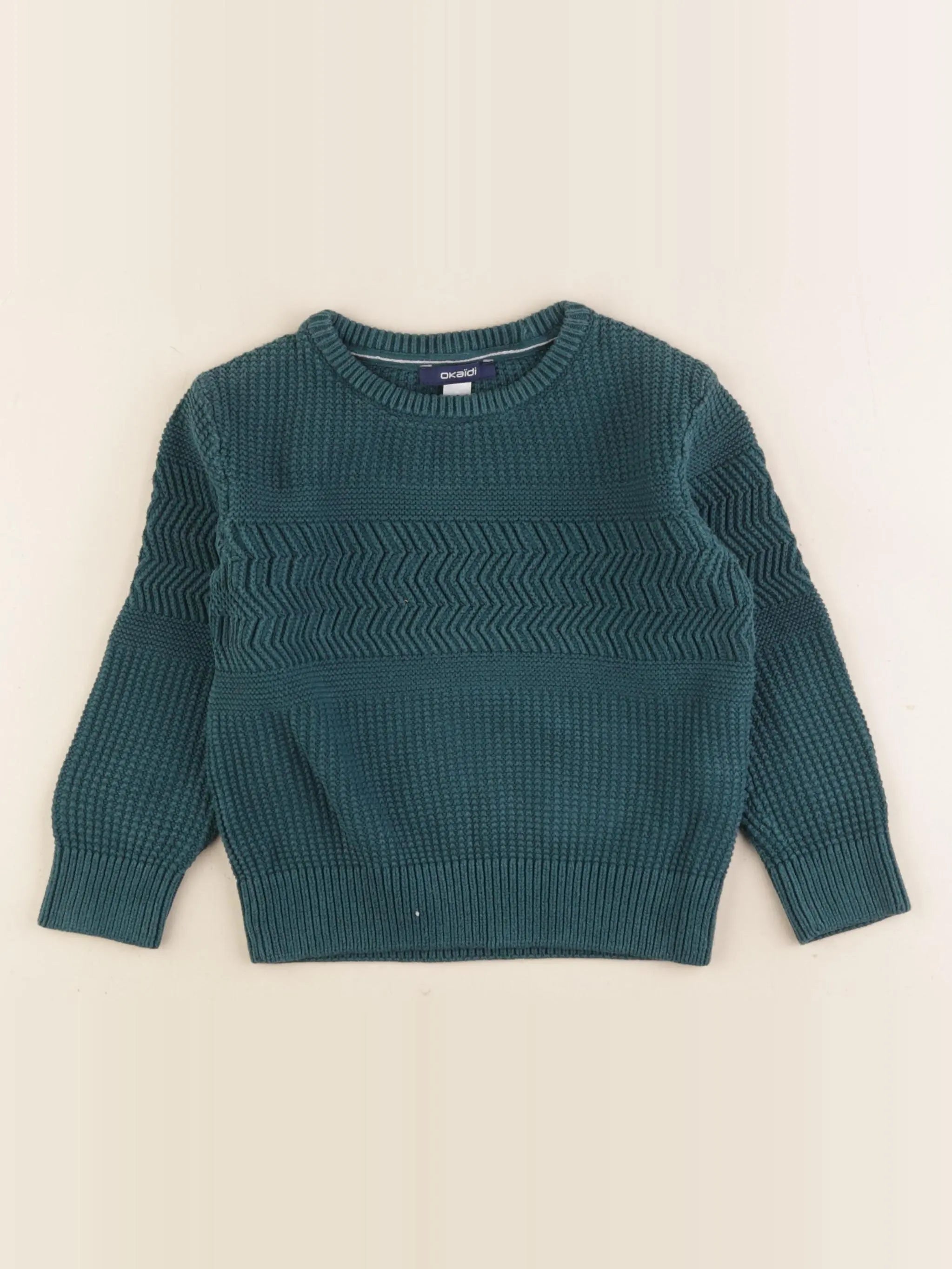 Okaidi - pull vert - 3 ans