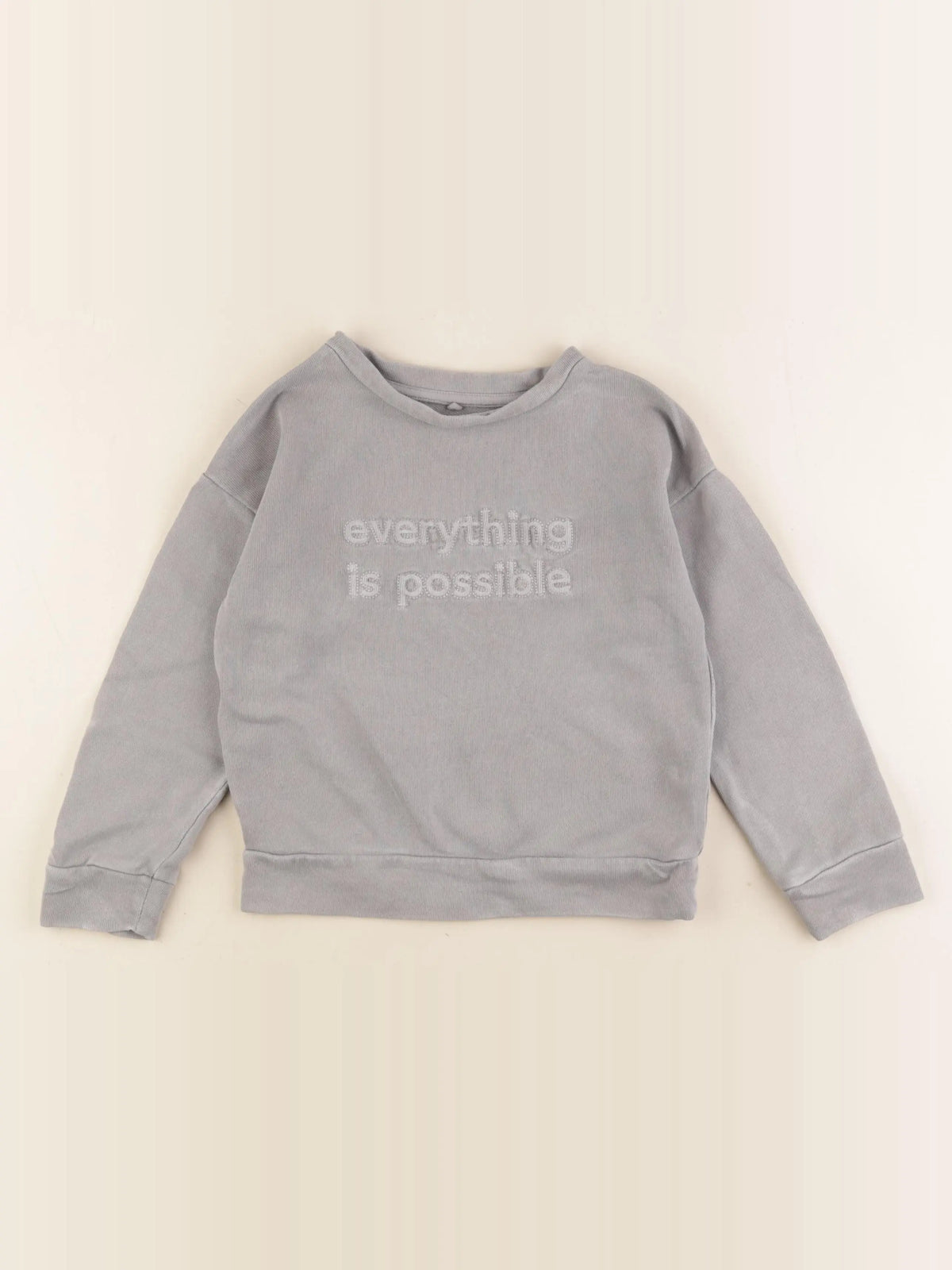 Okaidi - sweat gris - 3/4 ans