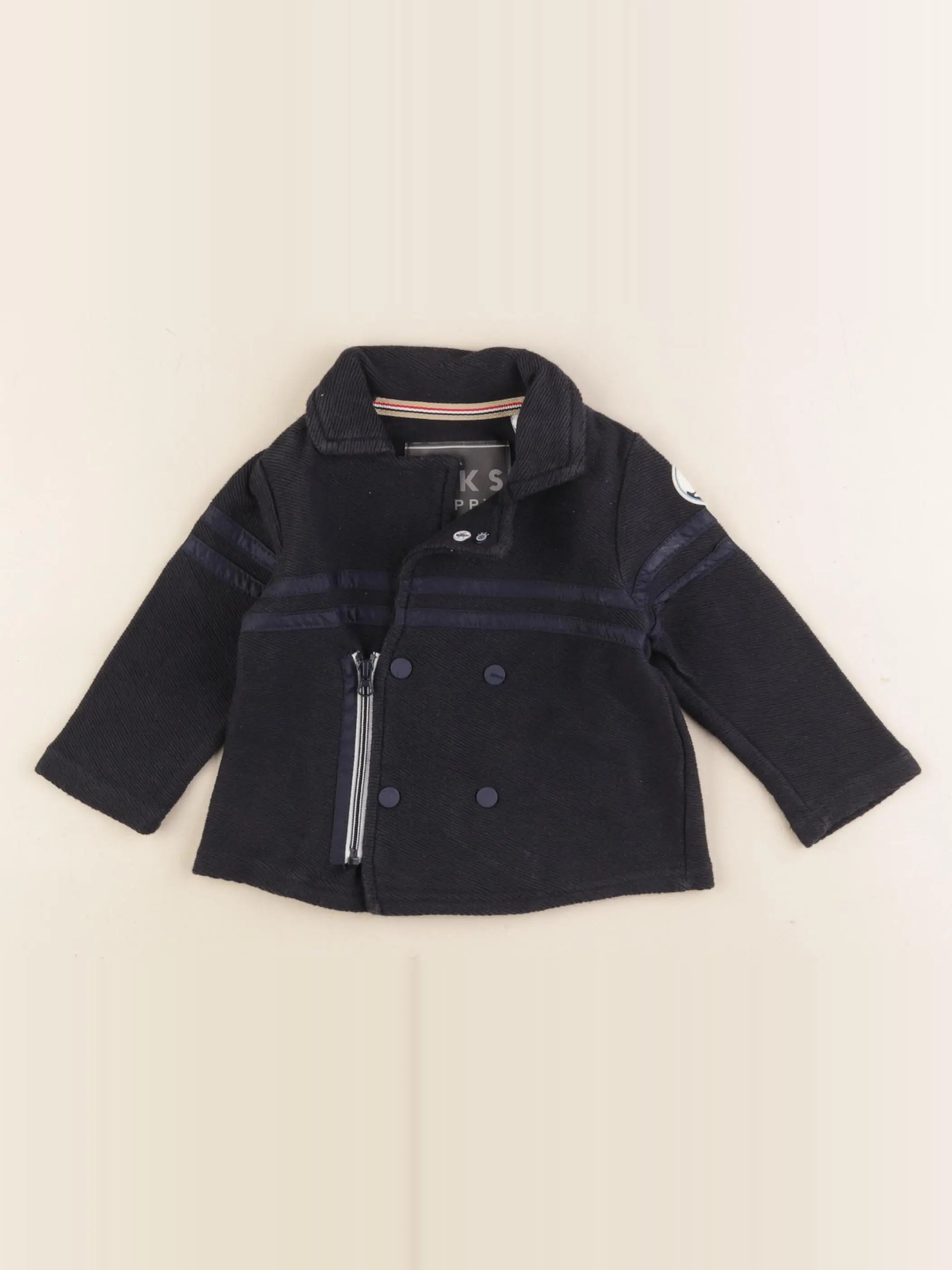 IKKS - veste bleu - 6 mois