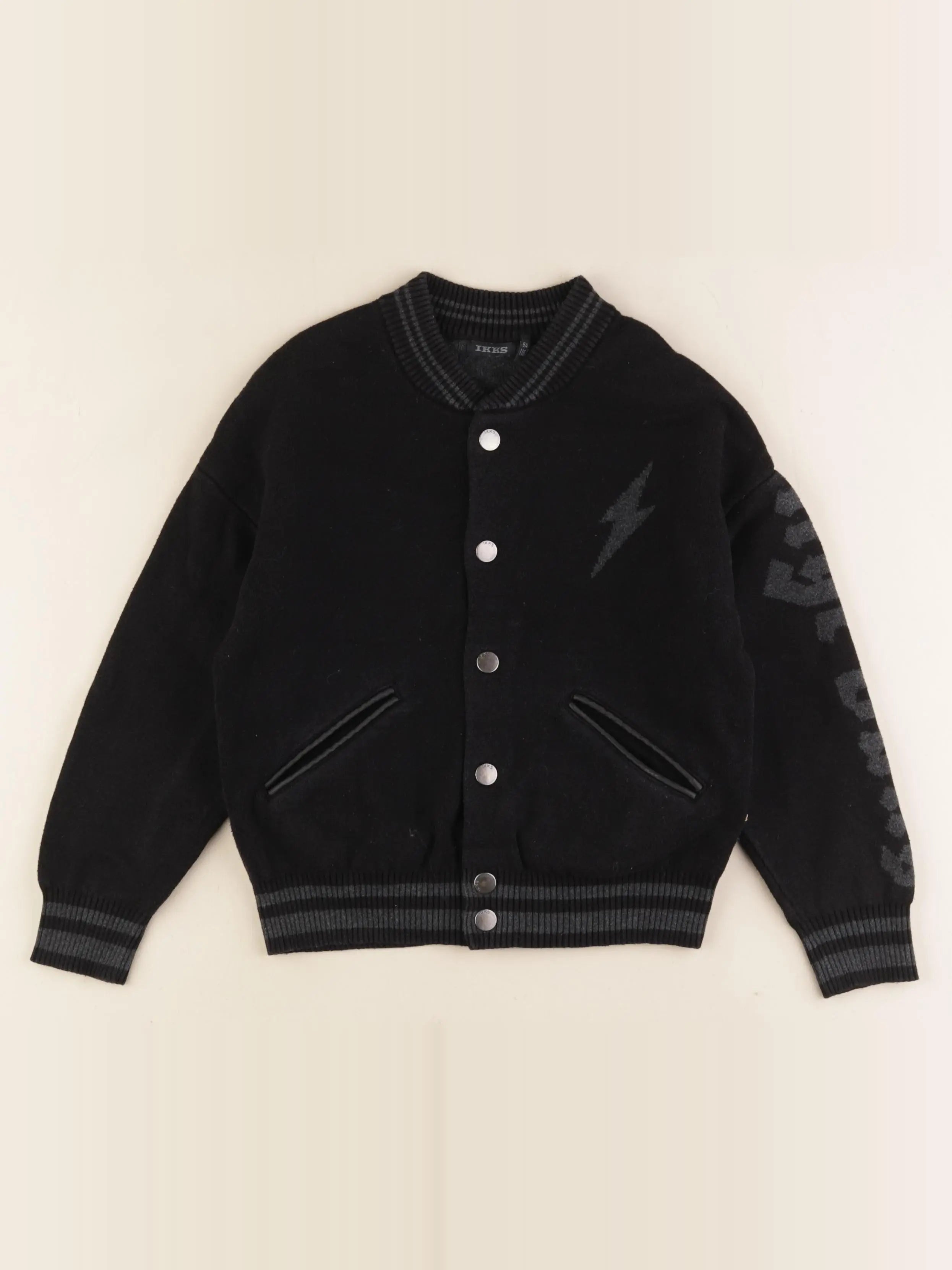 IKKS - pull noir - 6 ans