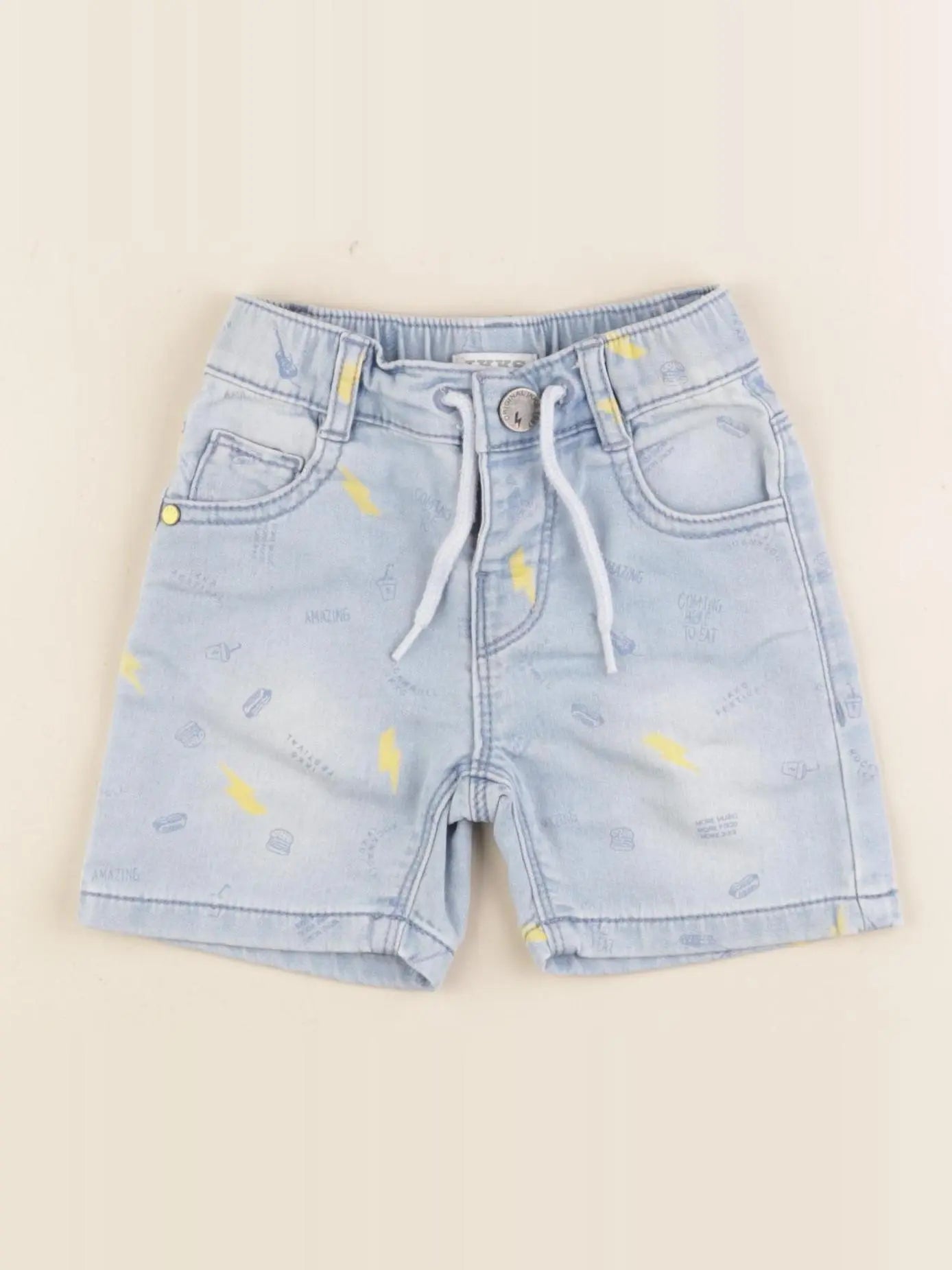 IKKS - short bleu - 12 mois