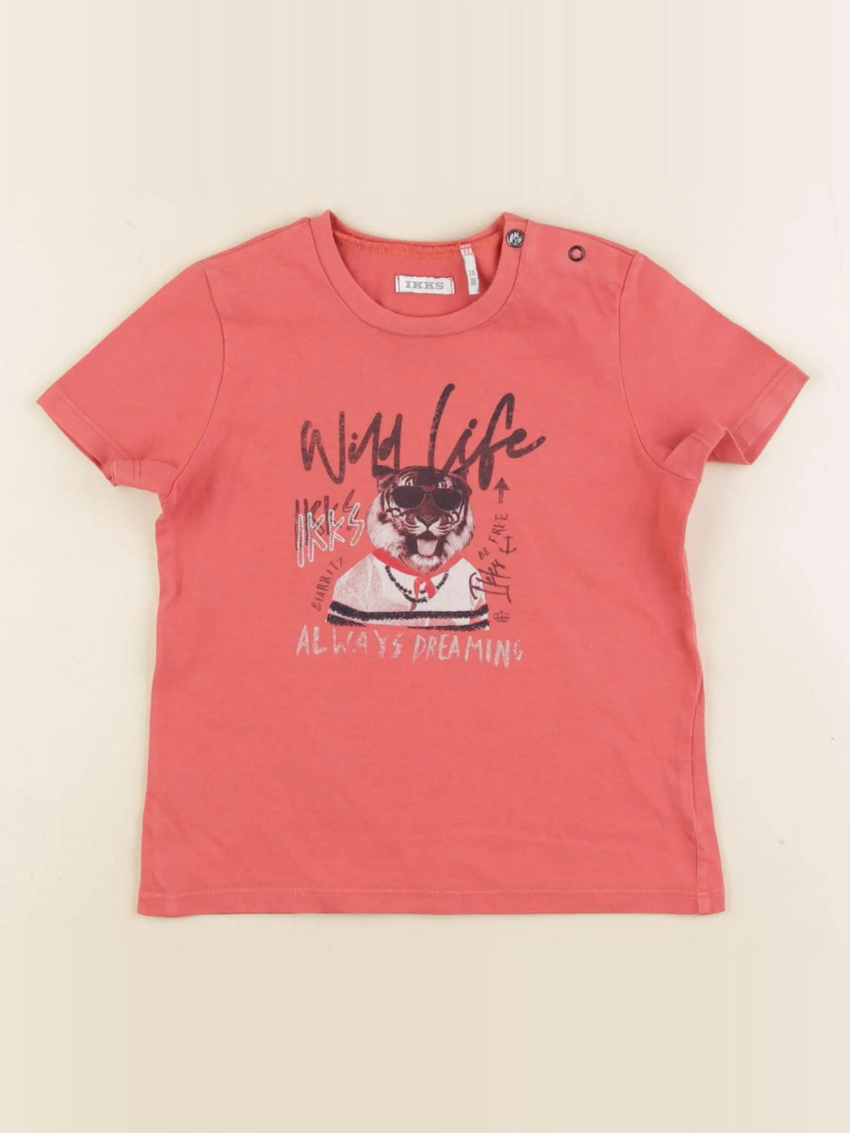 IKKS - tee-shirt rose - 2 ans