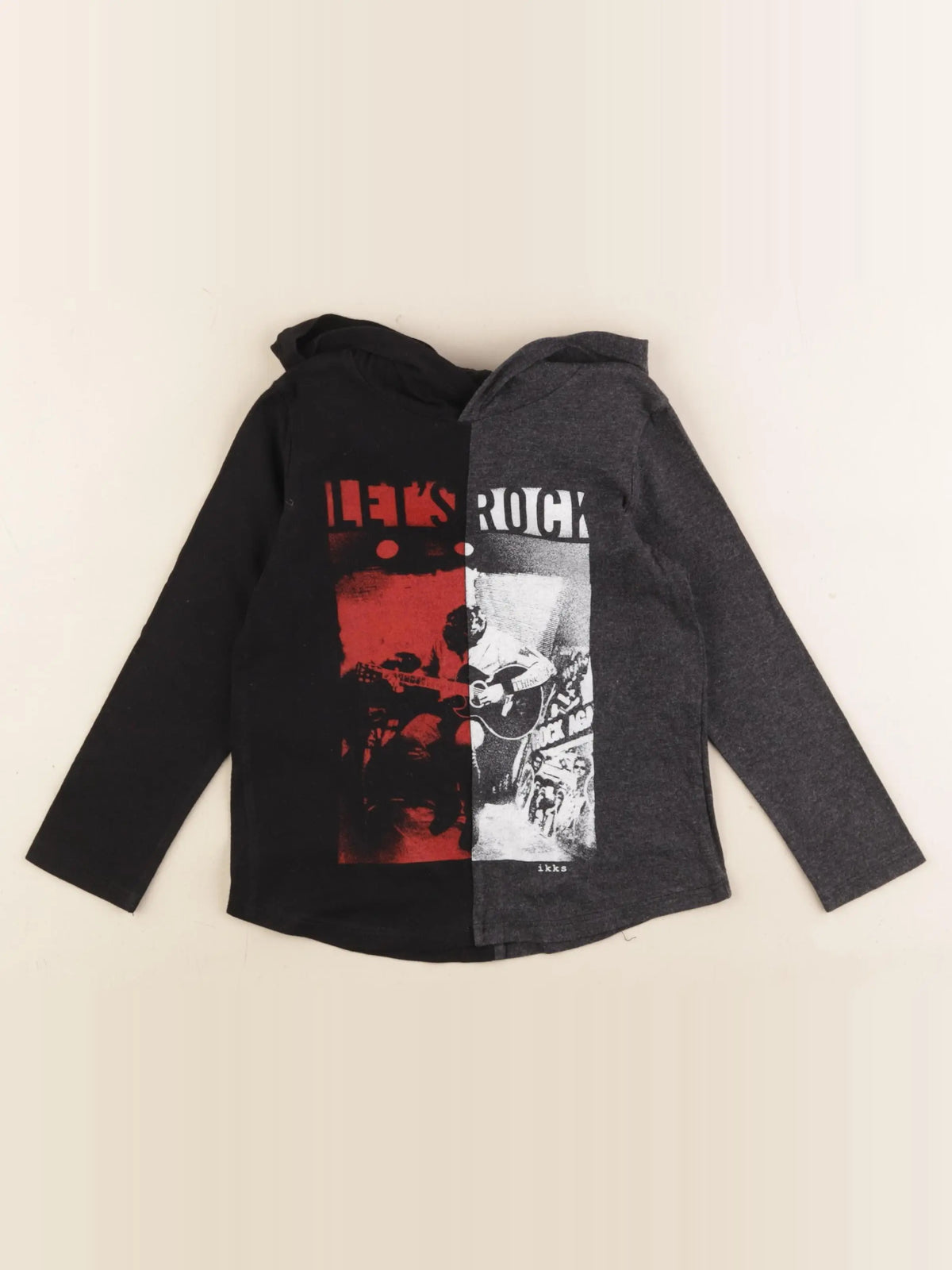 IKKS - tee-shirt gris, noir - 3 ans