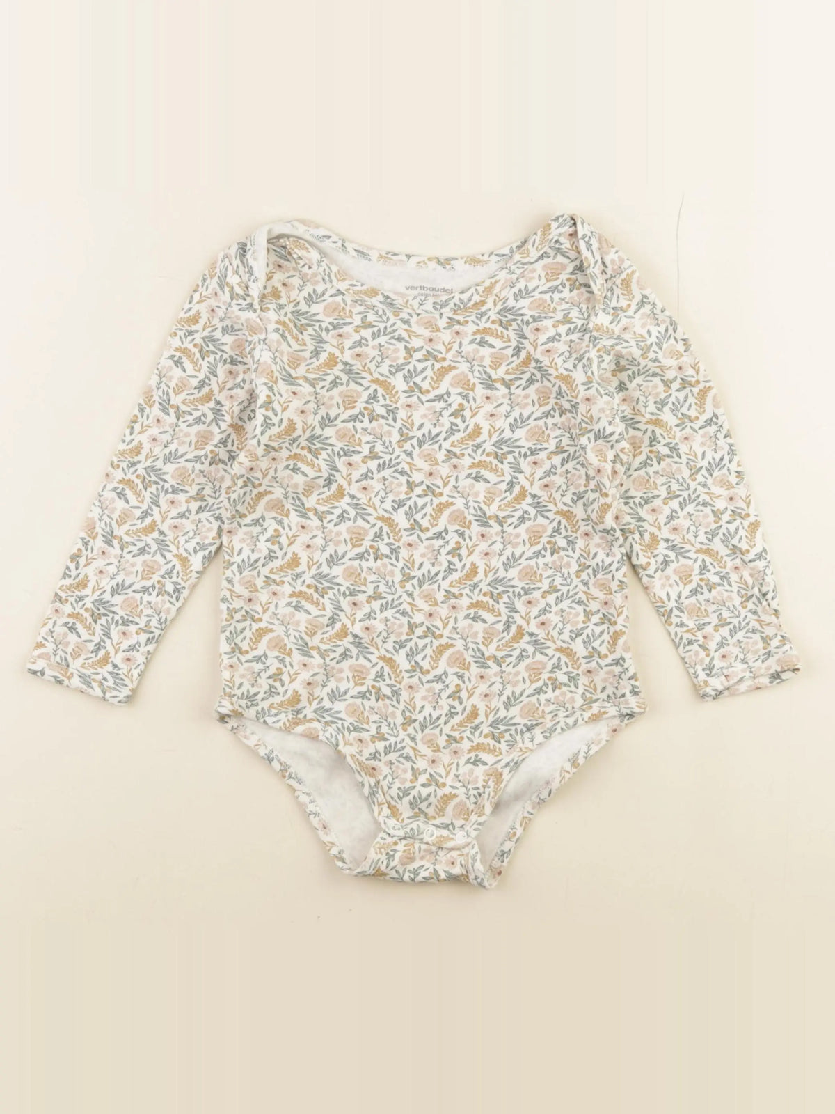 Vertbaudet - body beige - 36 mois