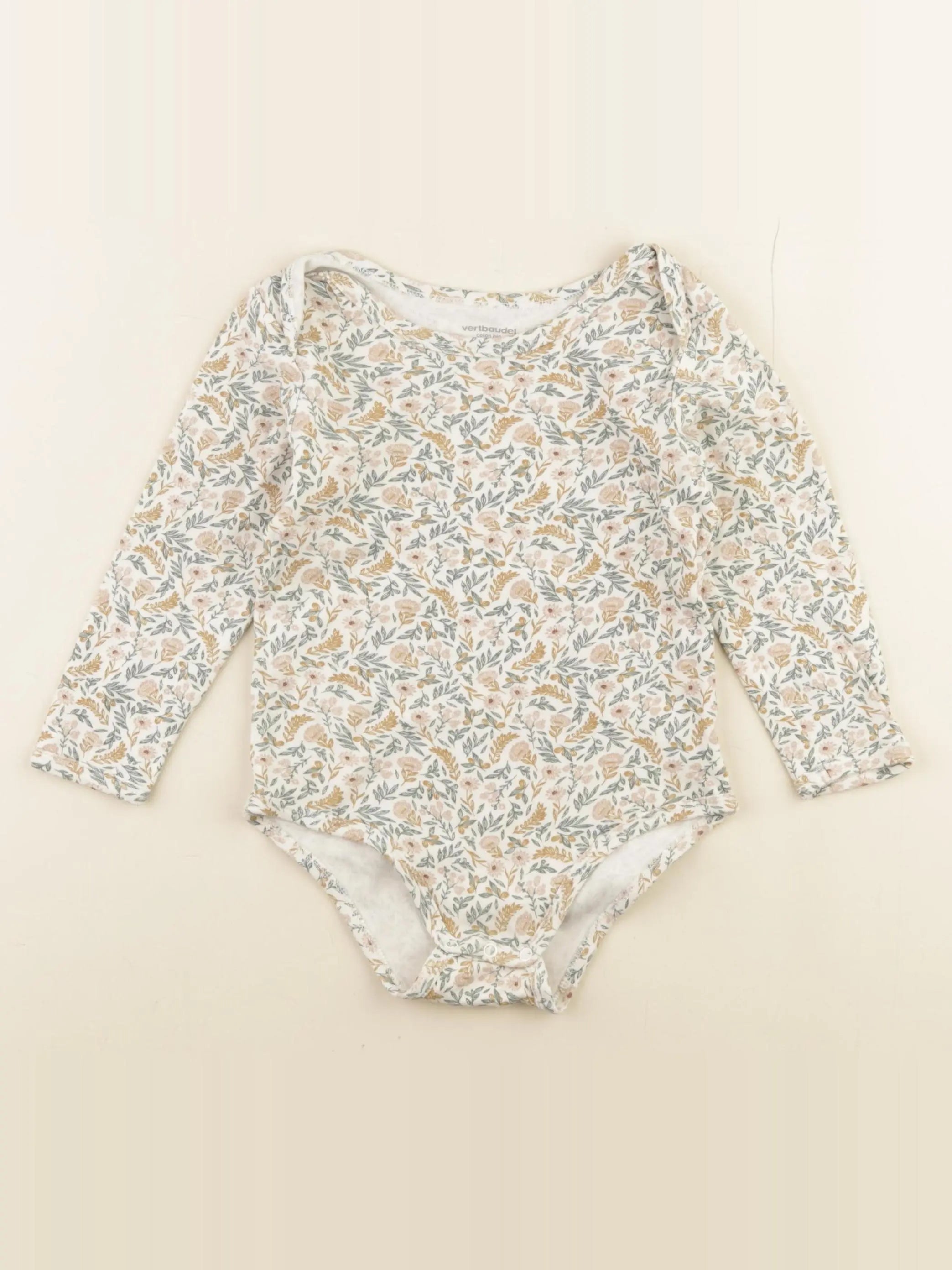 Vertbaudet - body beige - 36 mois