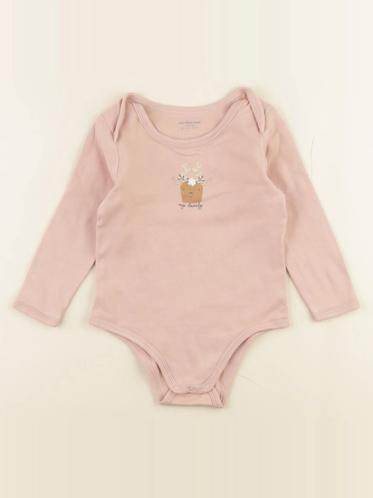 Vertbaudet - body rose - 36 mois