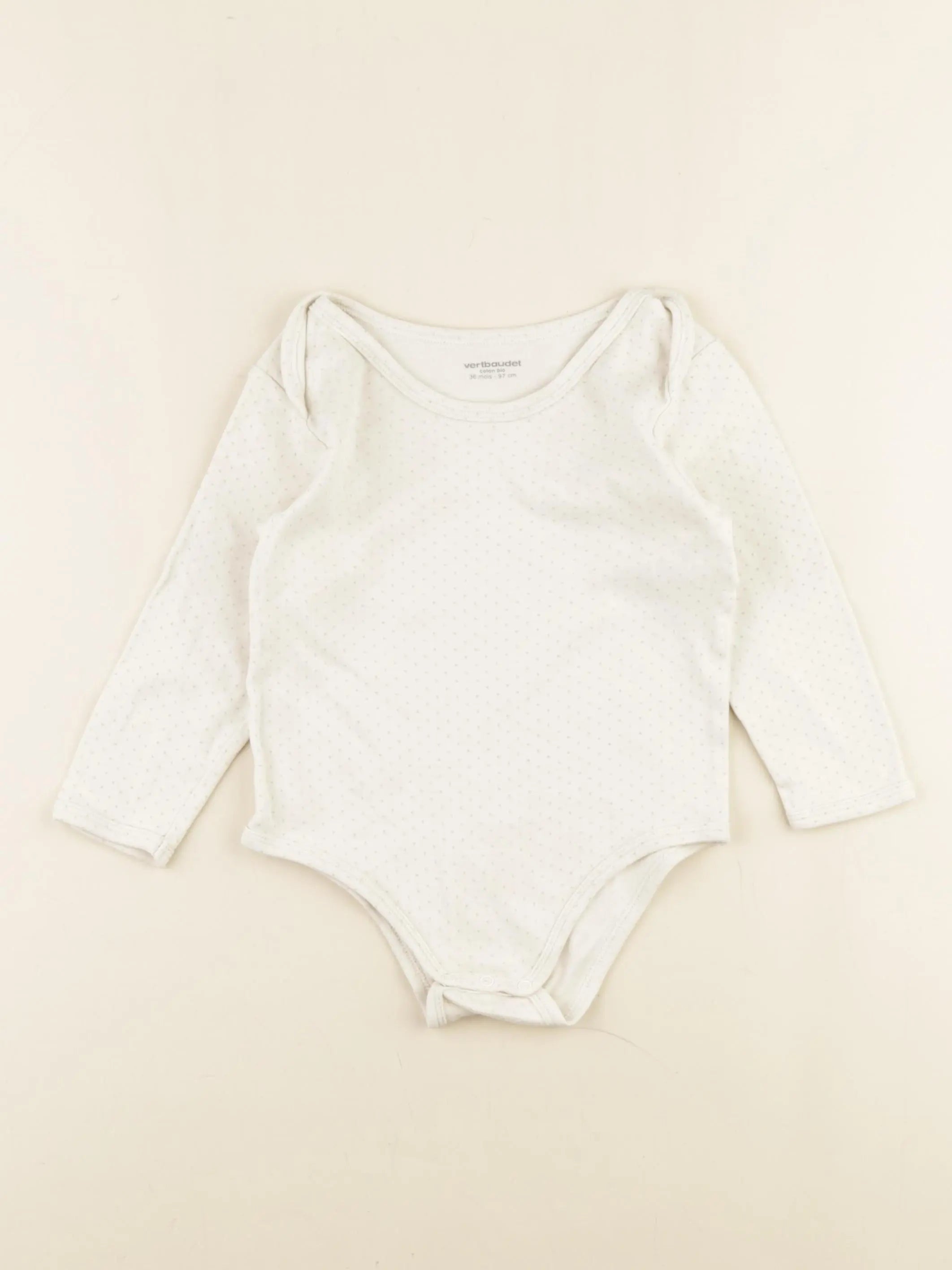 Vertbaudet - body beige, or - 36 mois