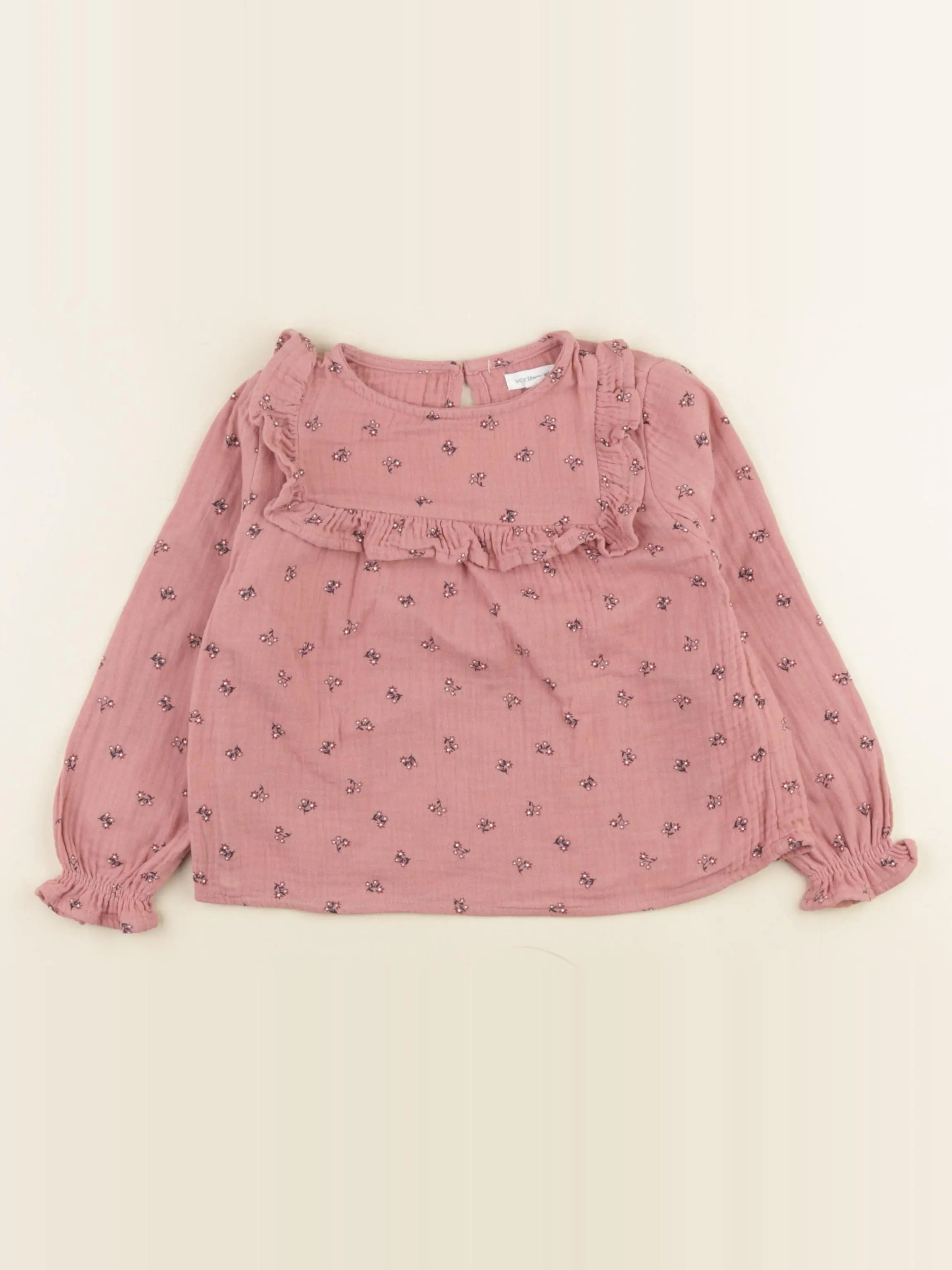 Vertbaudet - blouse rose - 4 ans