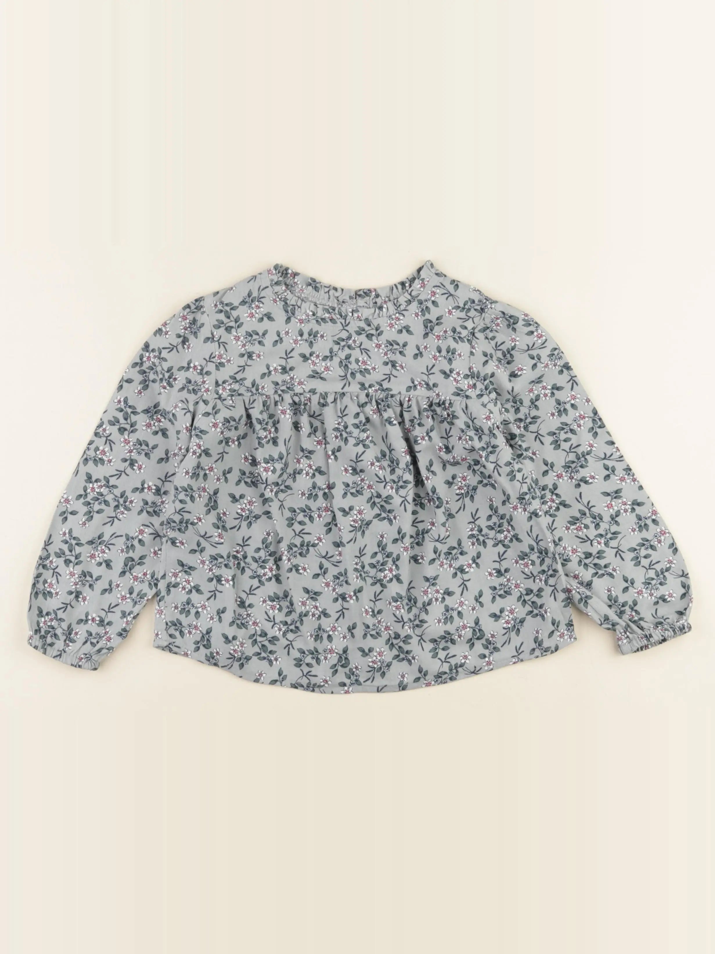 Vertbaudet - blouse bleu - 4 ans