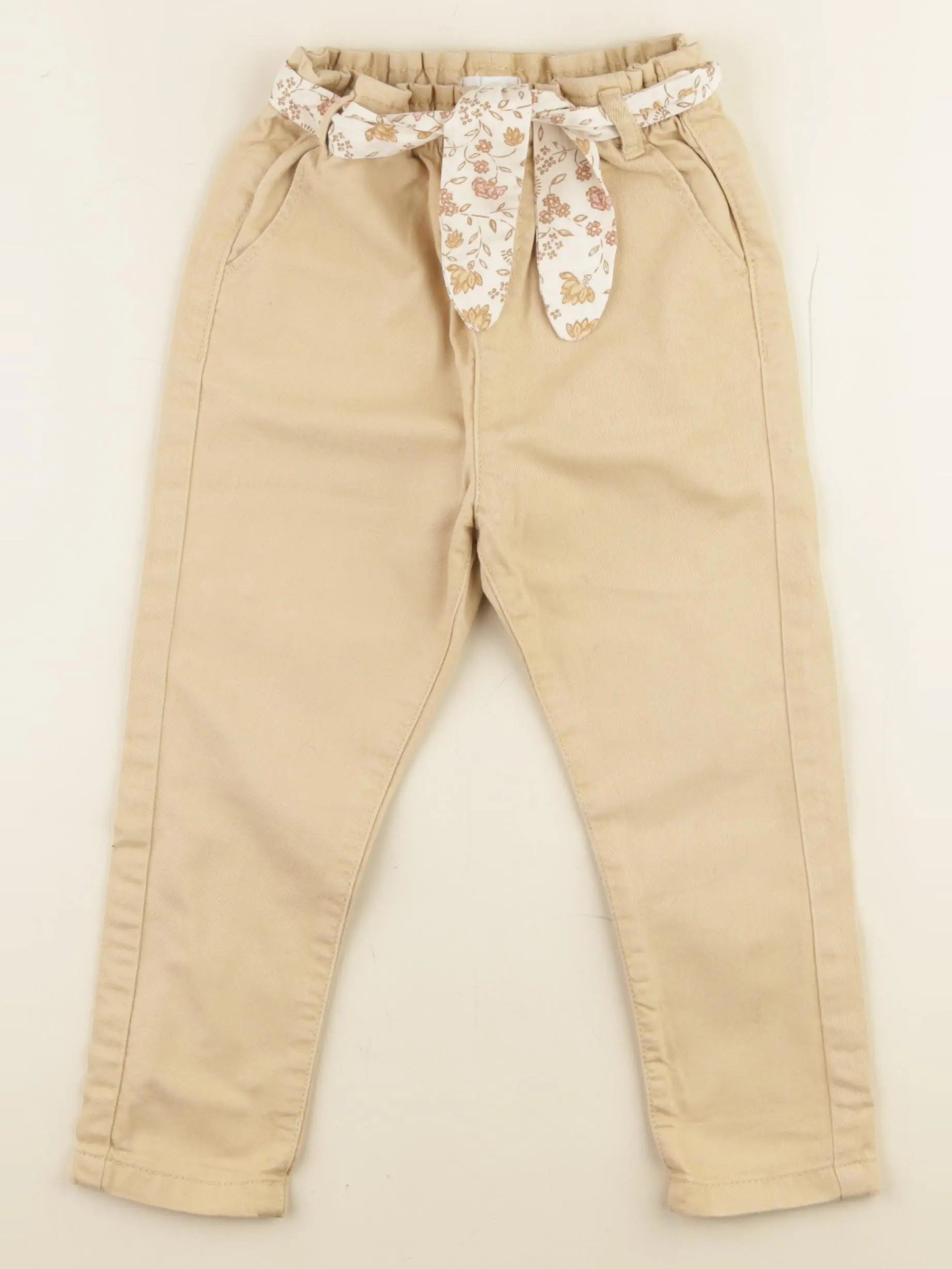 Vertbaudet - pantalon beige - 36 mois