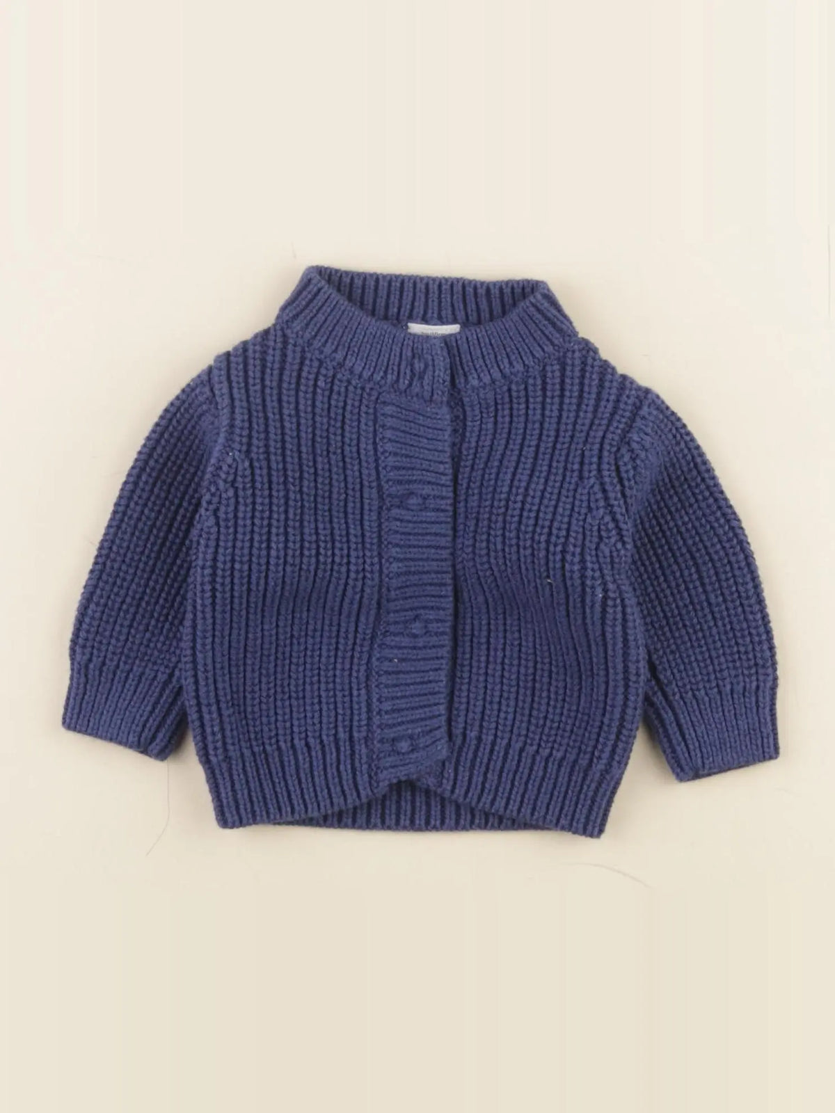 Petit Bateau - gilet bleu - 3 mois