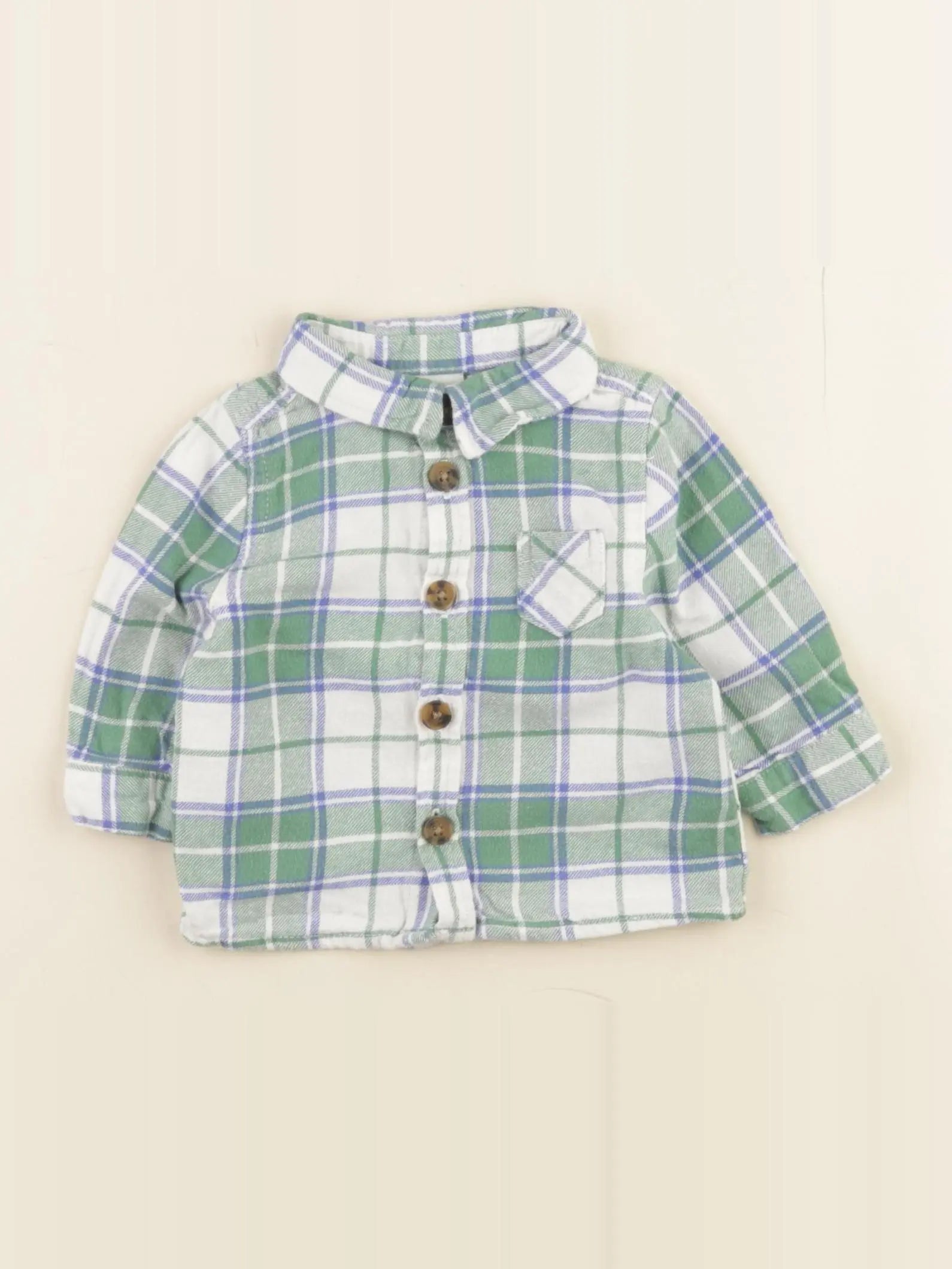 Tape à l'oeil - chemise vert - 3 mois