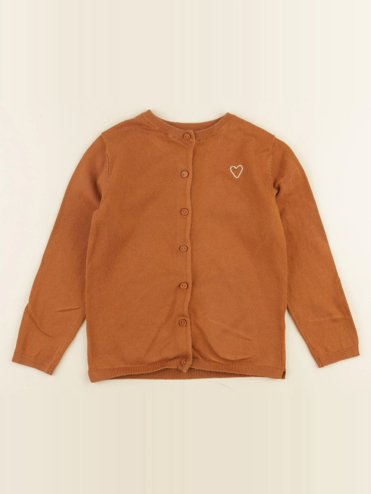 Vertbaudet - gilet marron - 6 ans