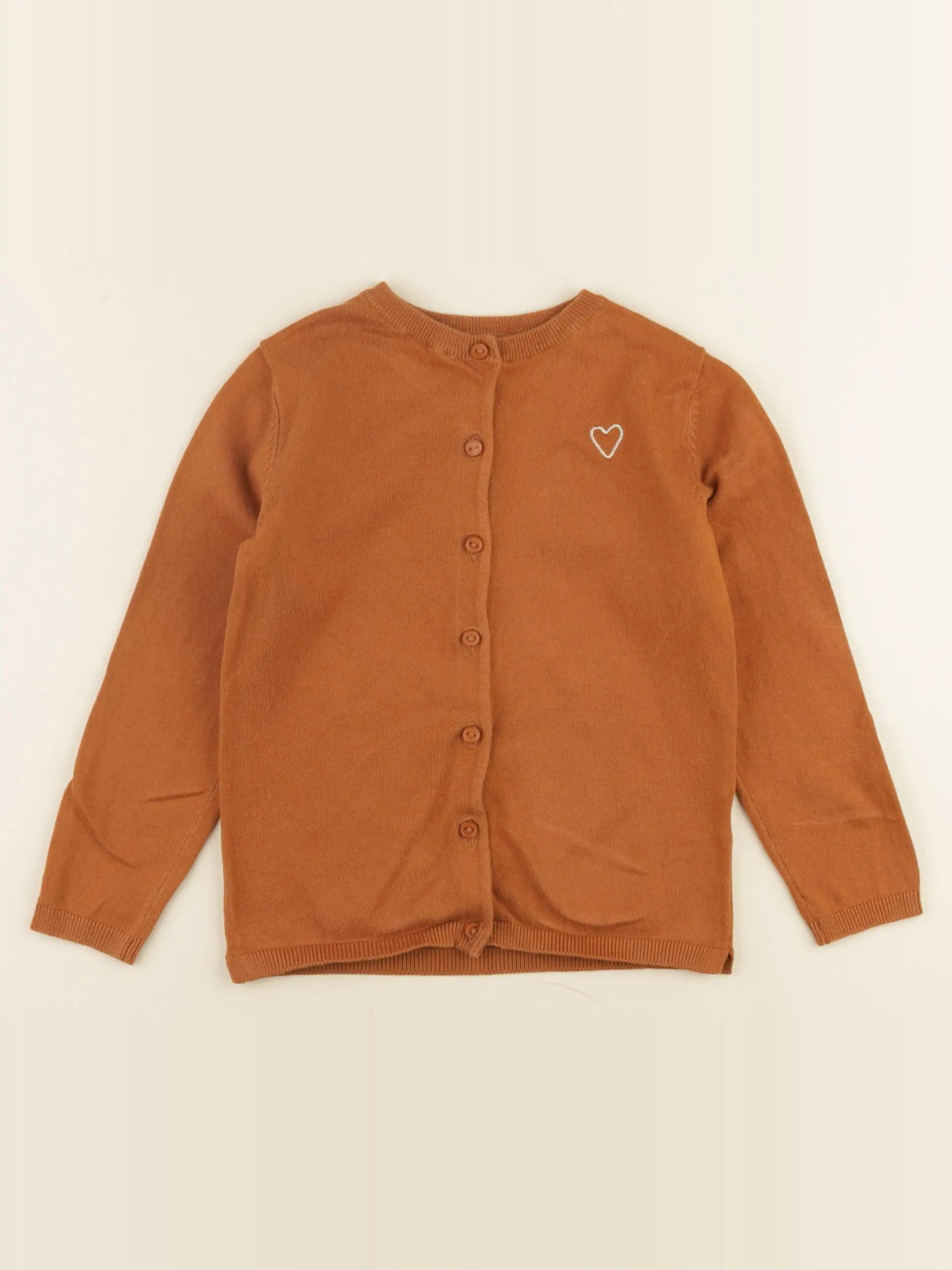 Vertbaudet - gilet marron - 6 ans