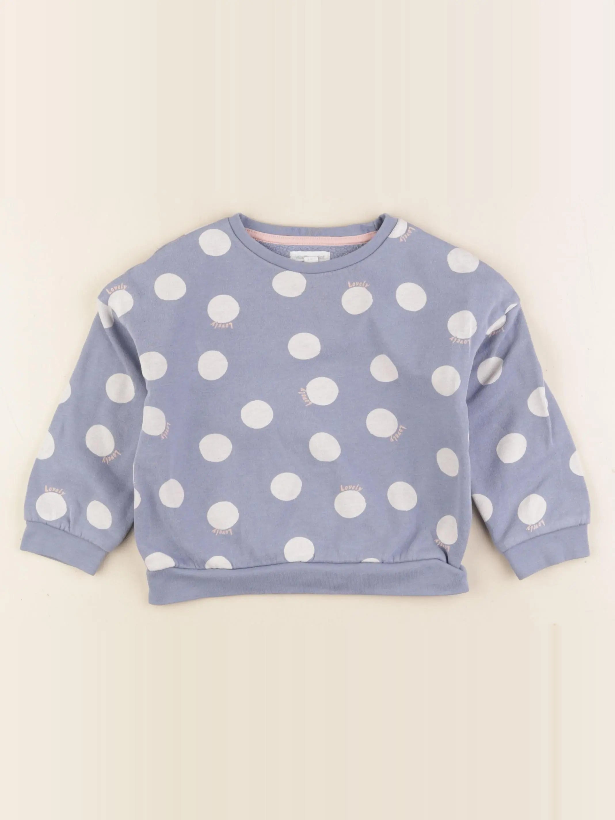 Vertbaudet - sweat bleu - 3 ans