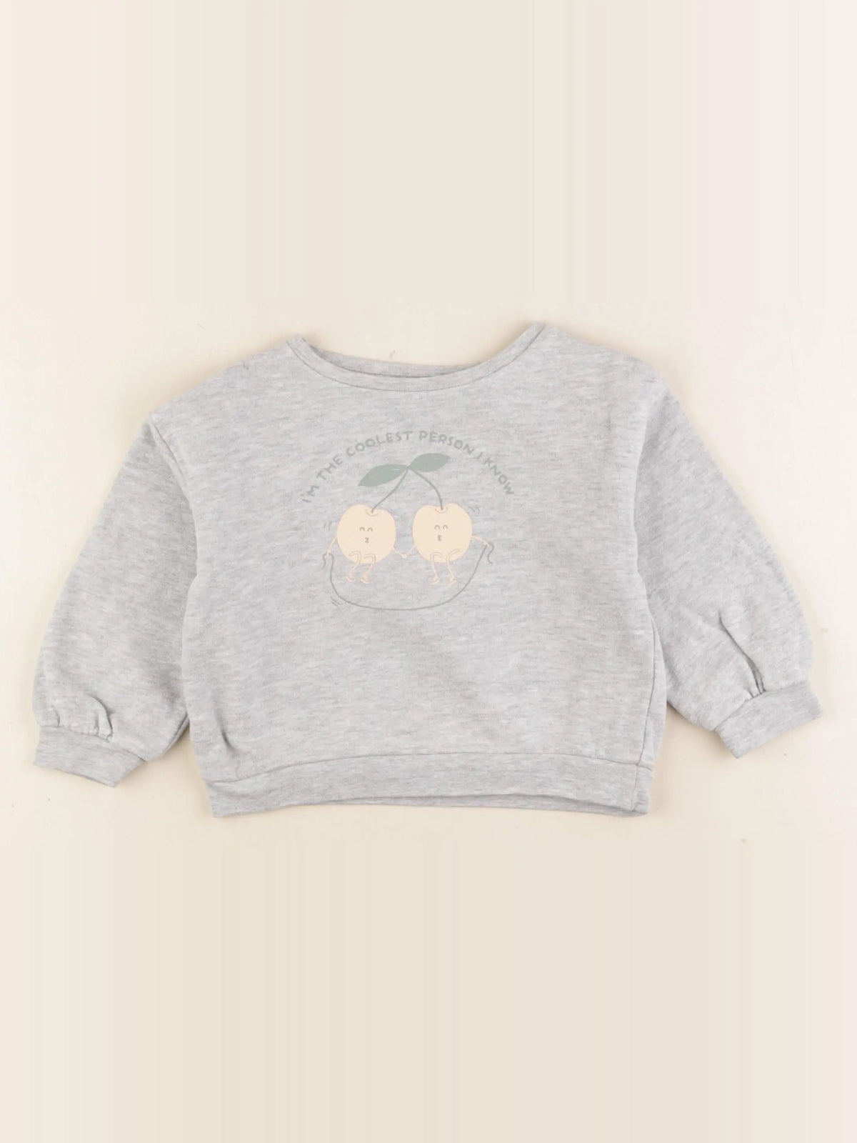 Vertbaudet - sweat gris - 3 ans