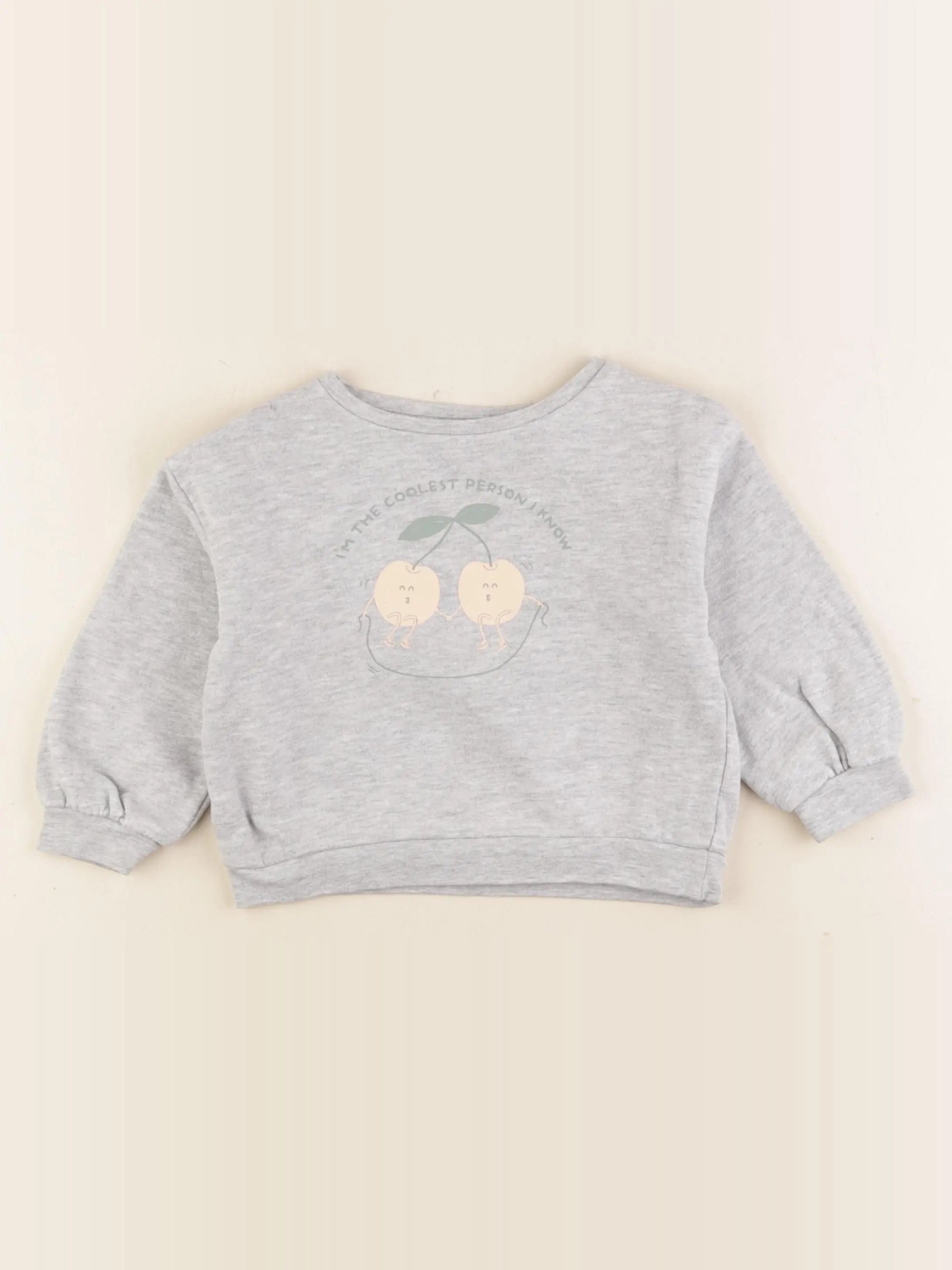 Vertbaudet - sweat gris - 3 ans