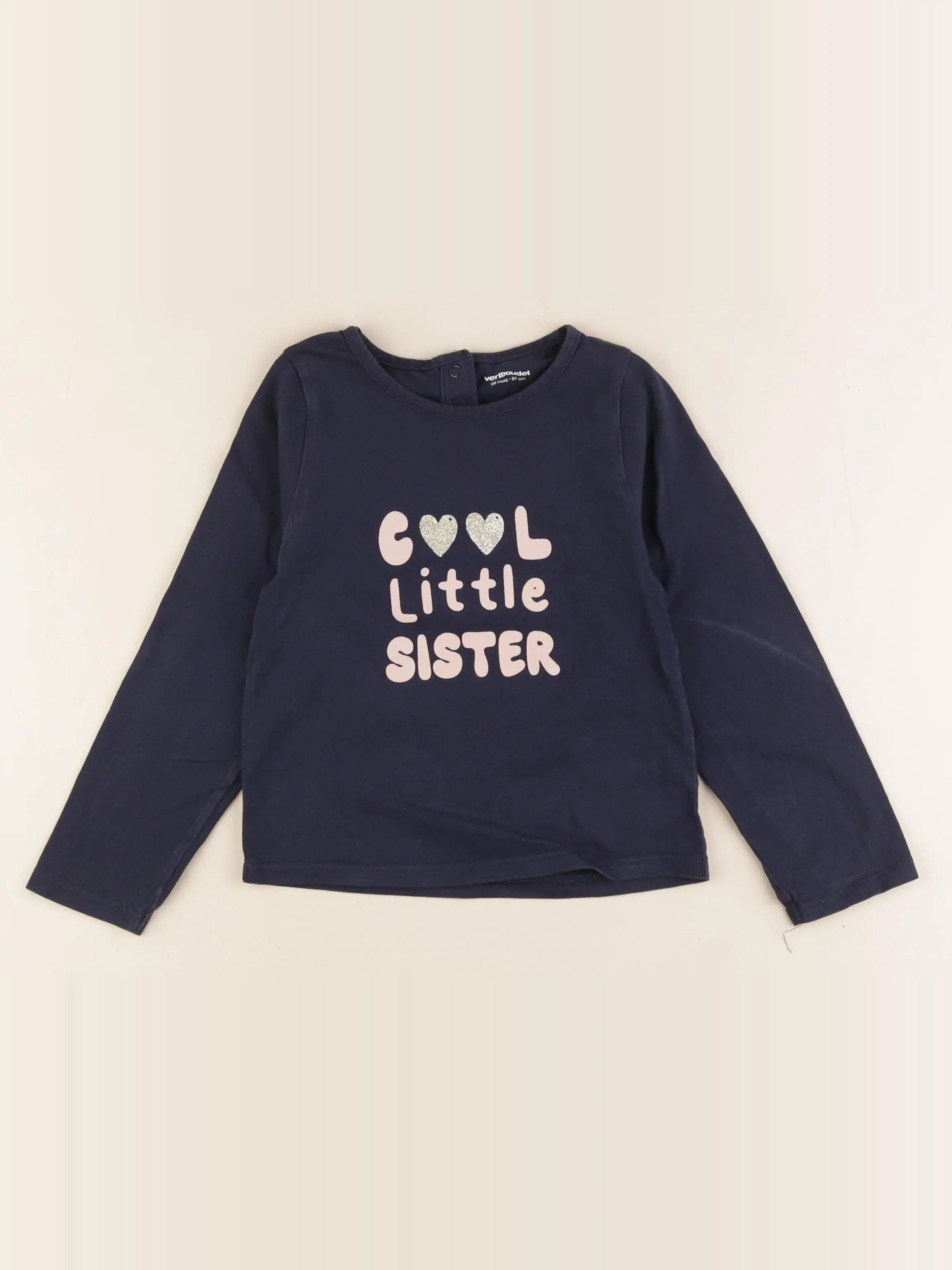 Vertbaudet - tee-shirt bleu - 36 mois