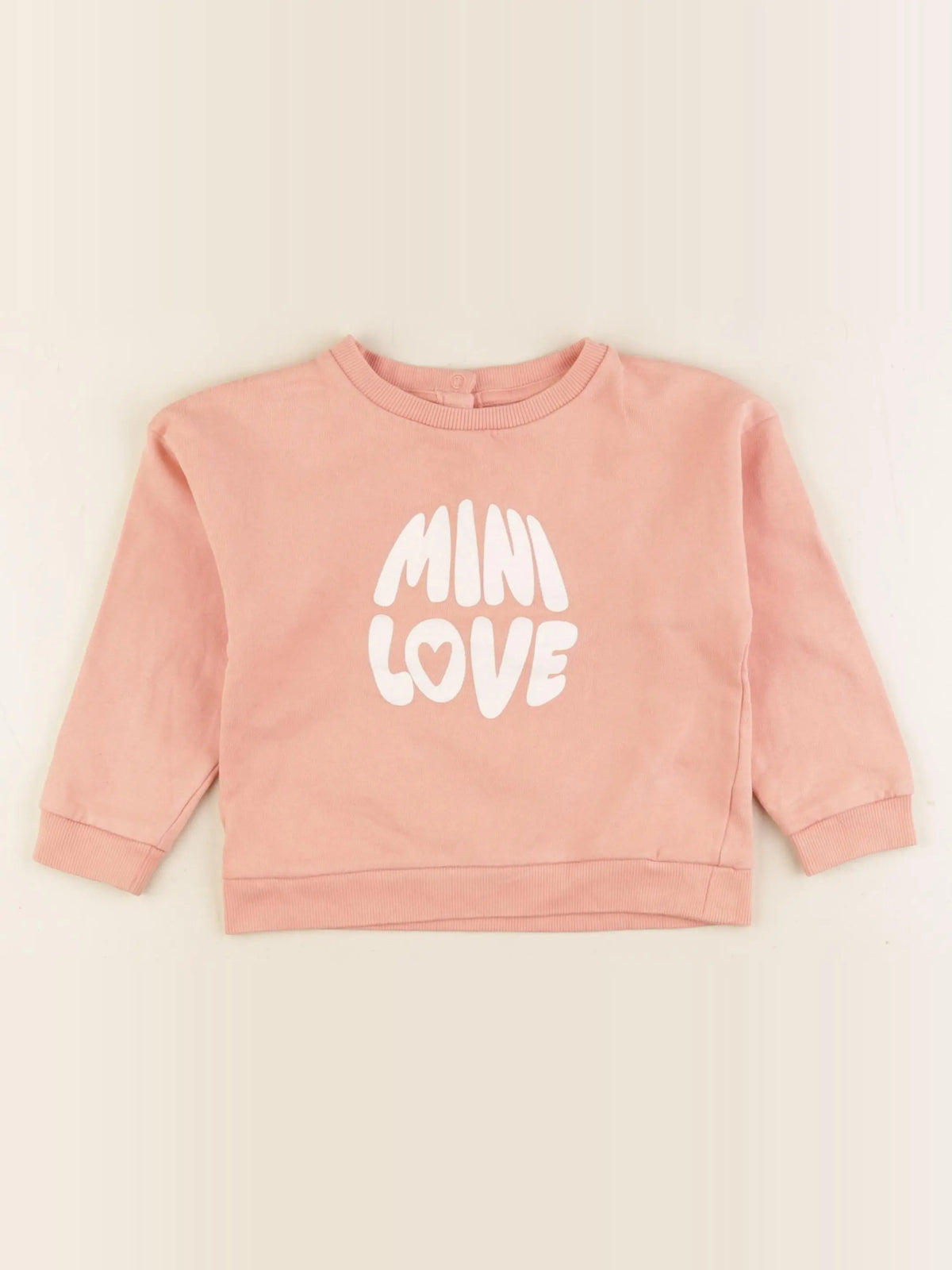 Vertbaudet - sweat orange - 36 mois