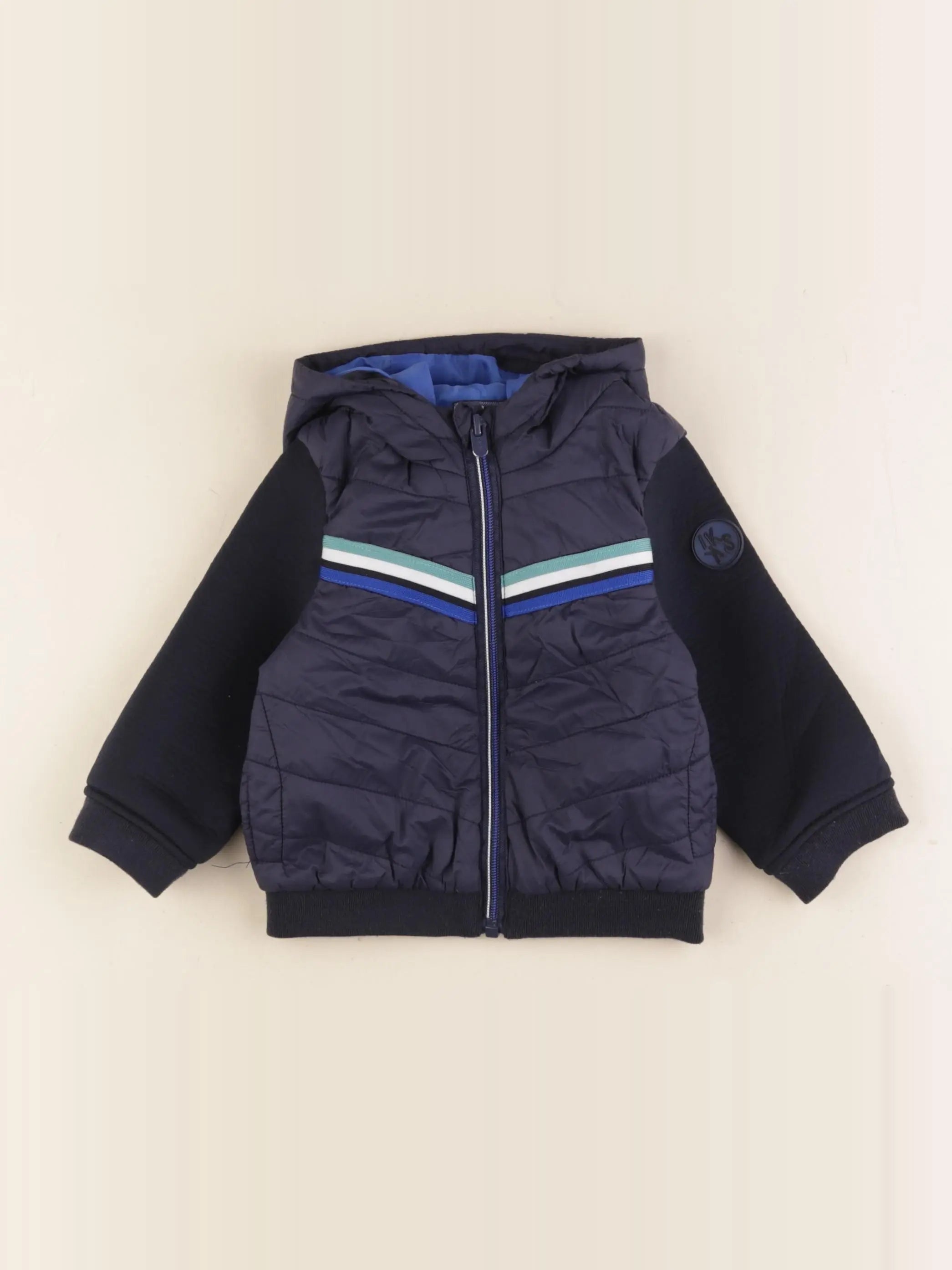 IKKS - gilet bleu - 12 mois