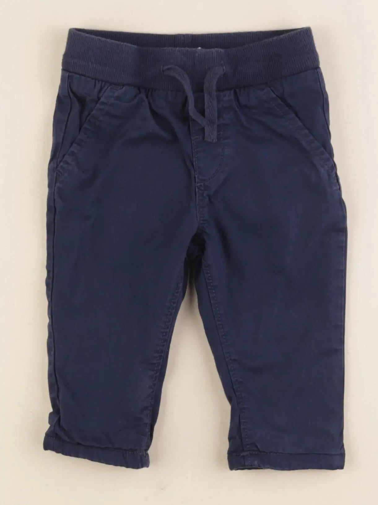 H&M - pantalon bleu - 4/6 mois