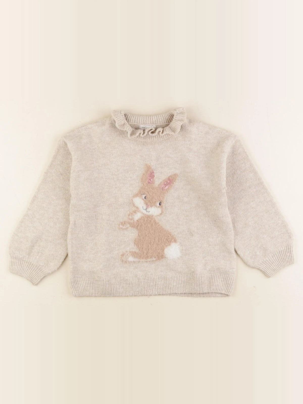 Vertbaudet - pull beige - 4 ans