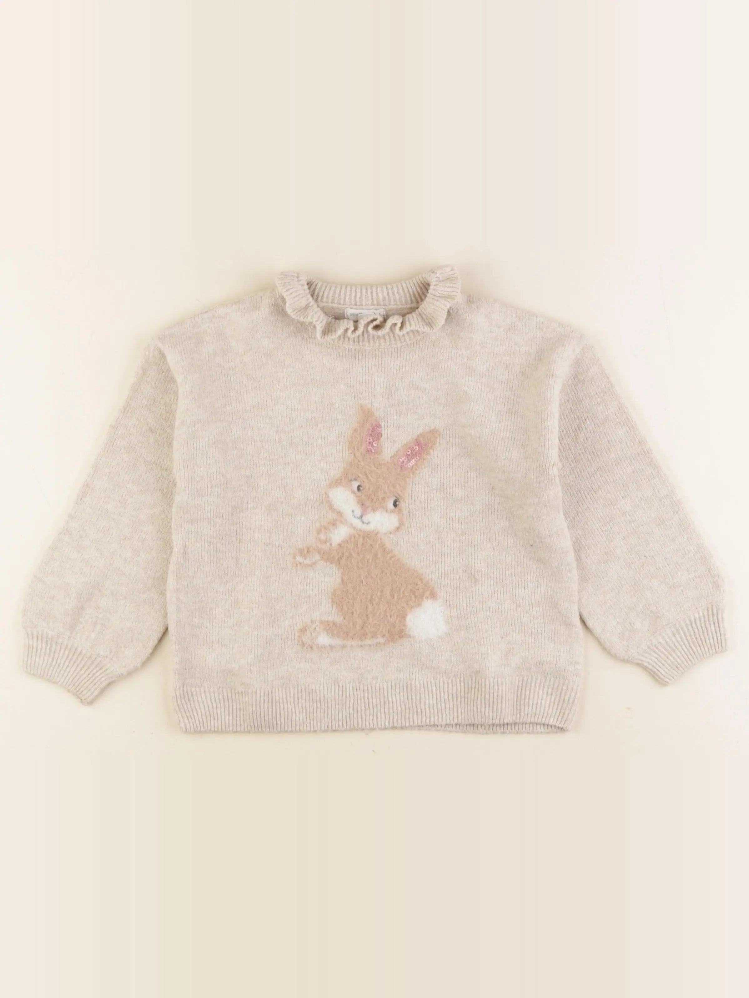 Vertbaudet - pull beige - 4 ans