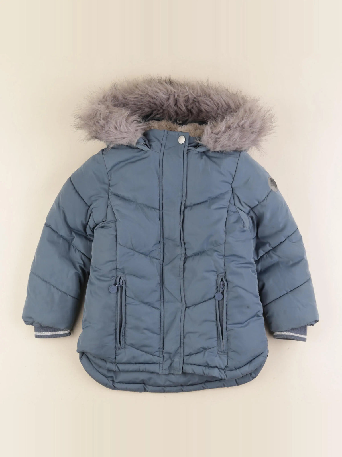 Okaidi - parka bleu - 3 ans