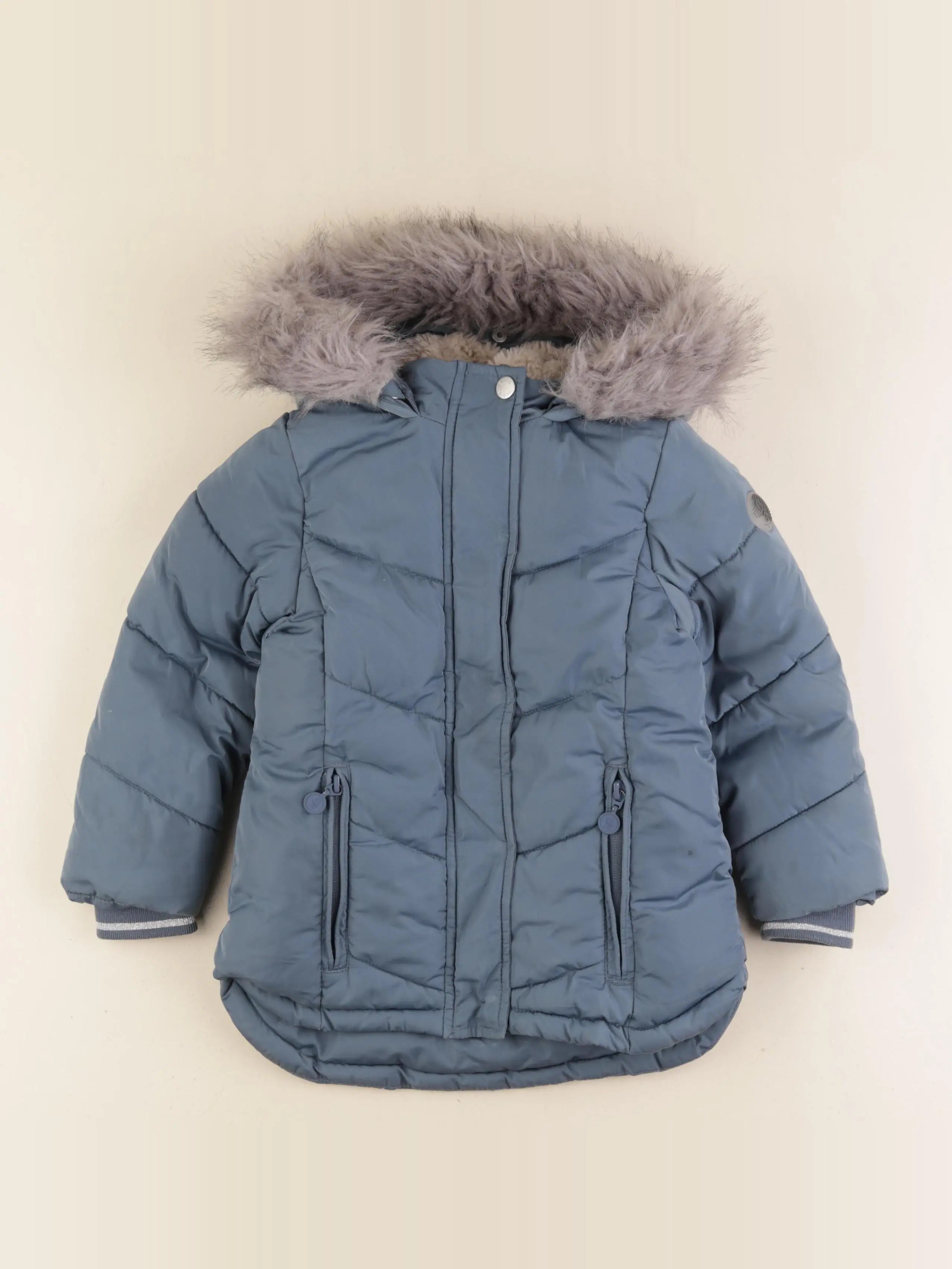 Okaidi - parka bleu - 3 ans