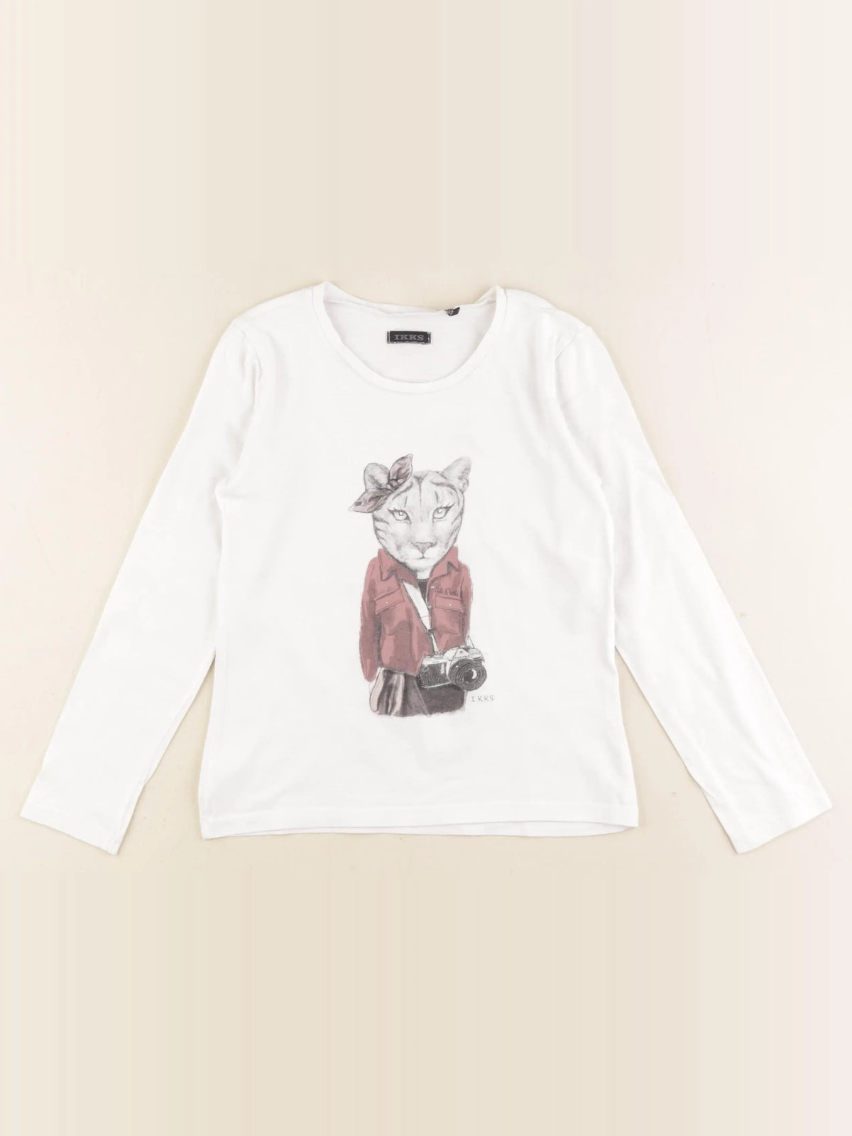 IKKS - tee-shirt blanc - 6 ans