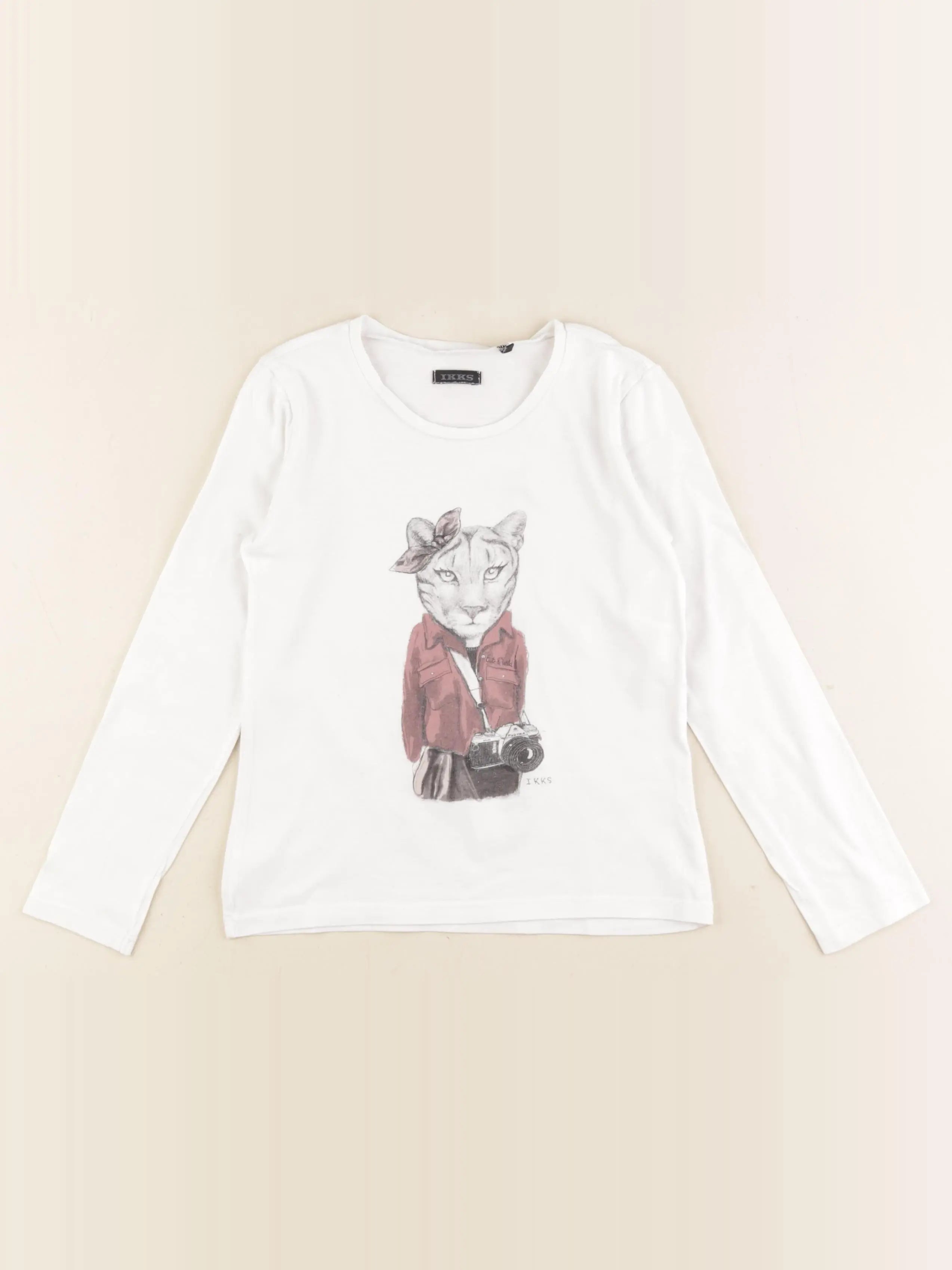 IKKS - tee-shirt blanc - 6 ans