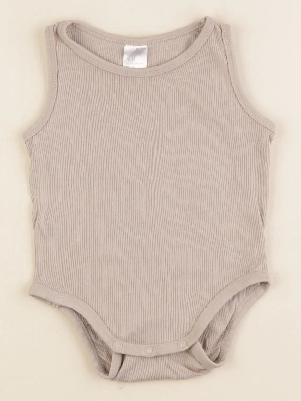 H&M - body marron - 4/6 mois