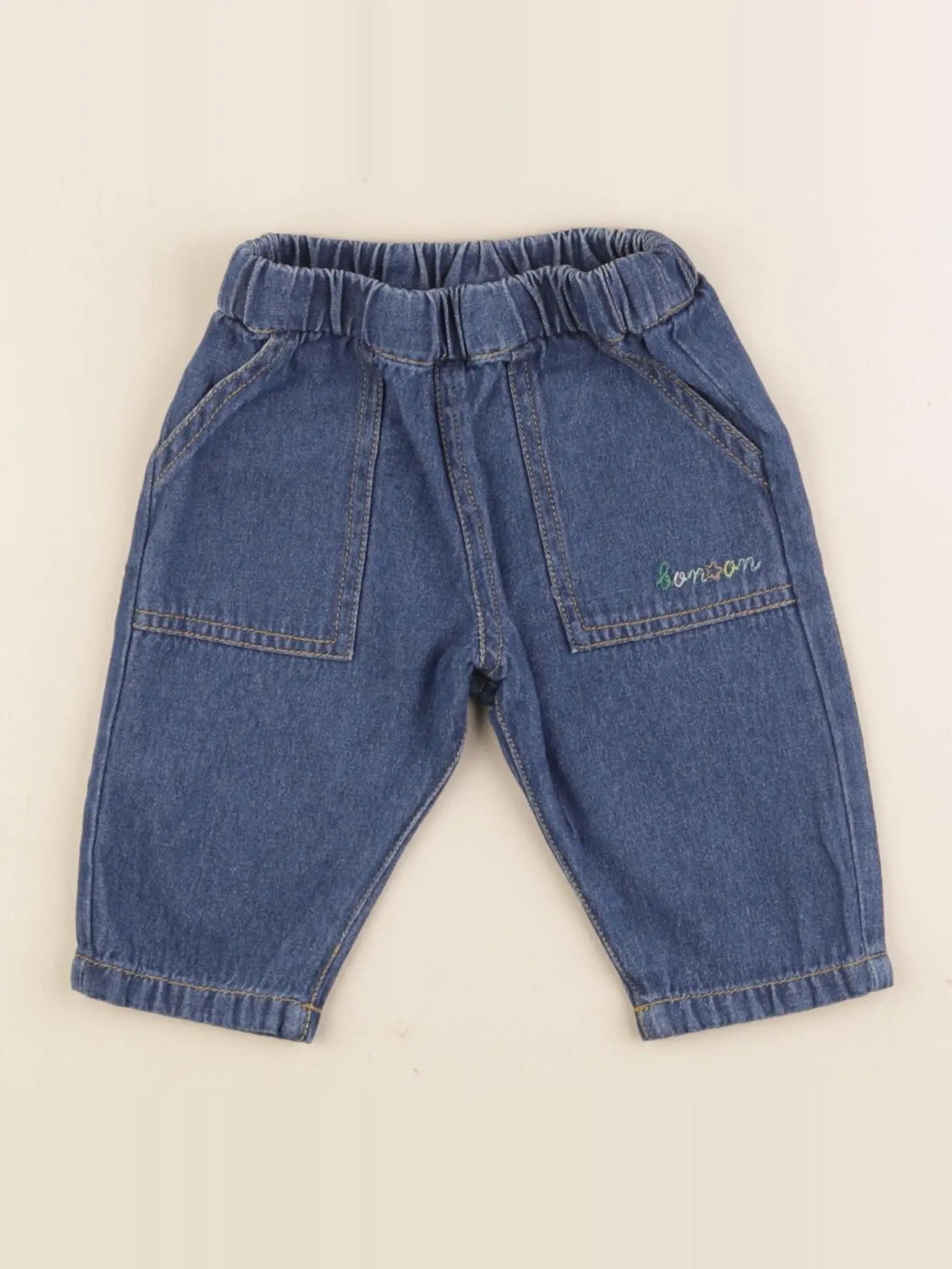 Bonton - jean bleu - 6 mois
