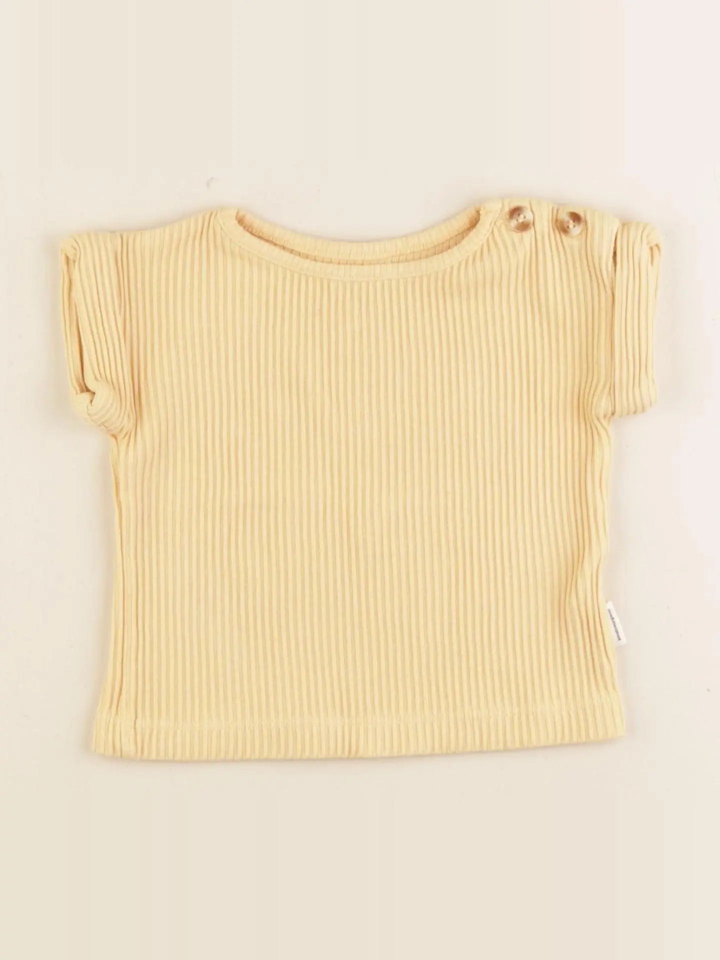 Poudre Organic - tee-shirt jaune - 6 mois