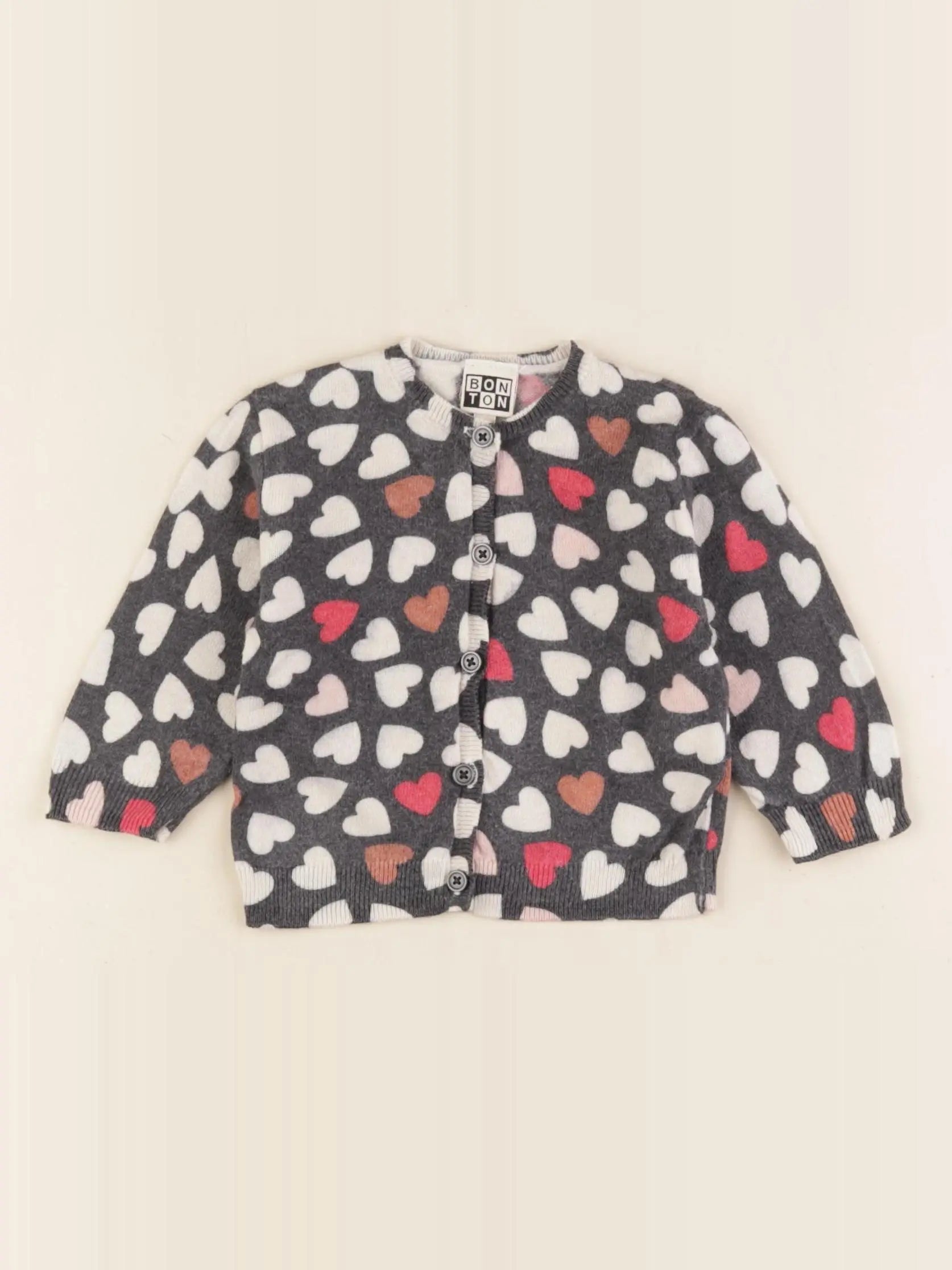 Bonton - gilet multicolore - 6 mois