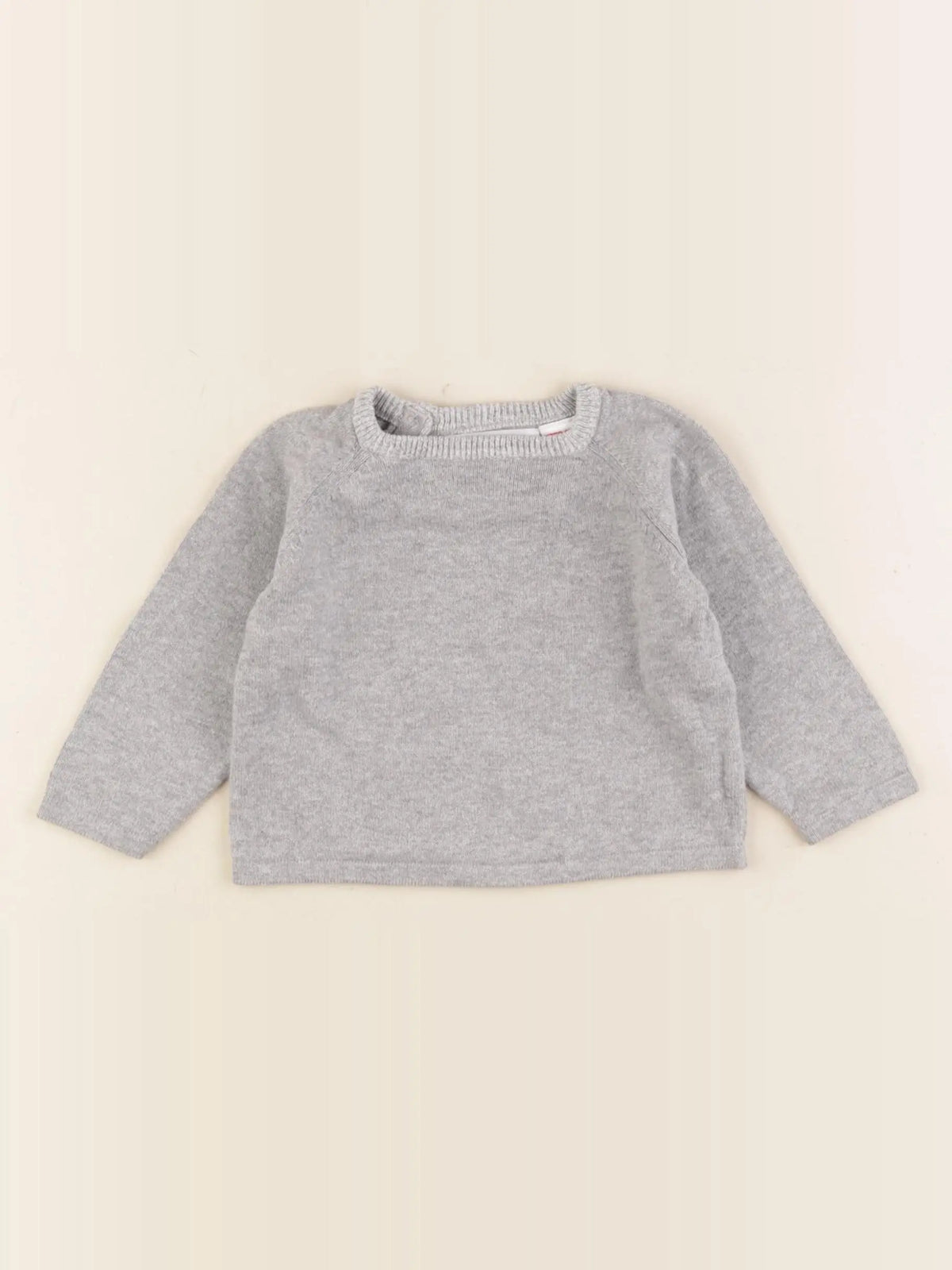 Zara - pull gris - 3/6 mois