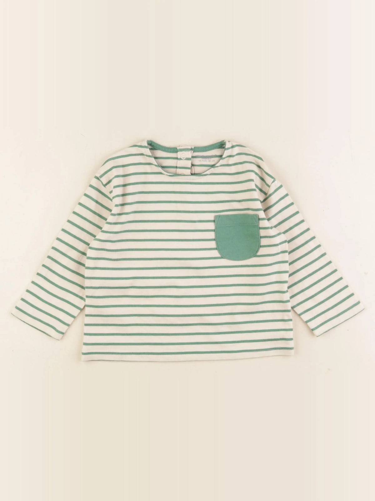 Vertbaudet - tee-shirt vert - 18 mois