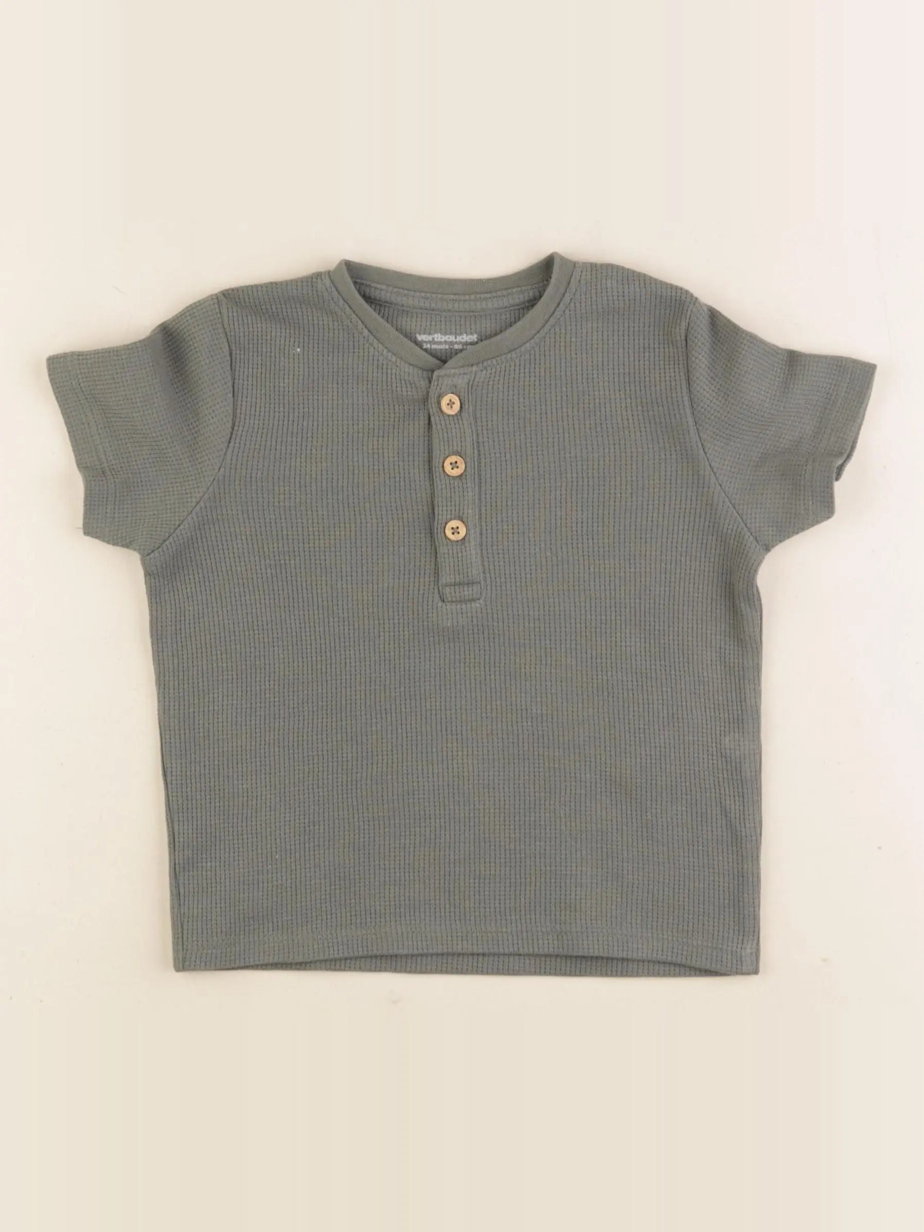 Vertbaudet - tee-shirt vert - 24 mois