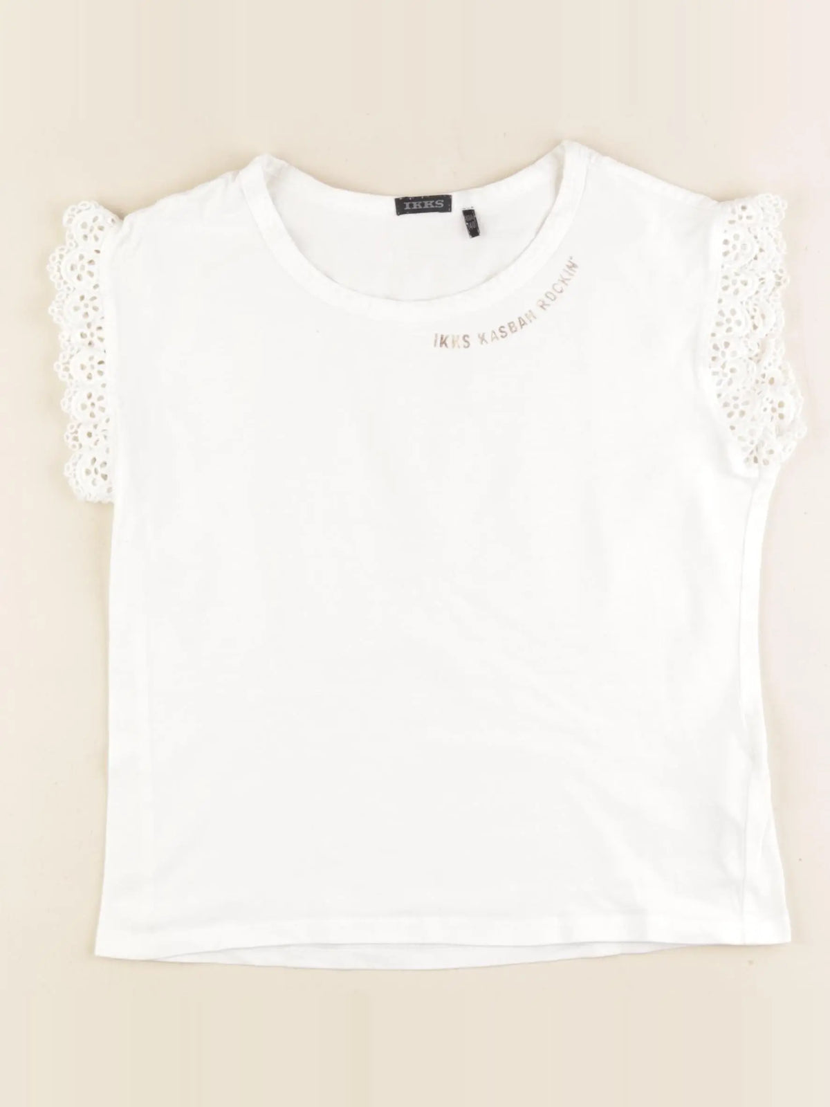 IKKS - tee-shirt blanc - 10 ans