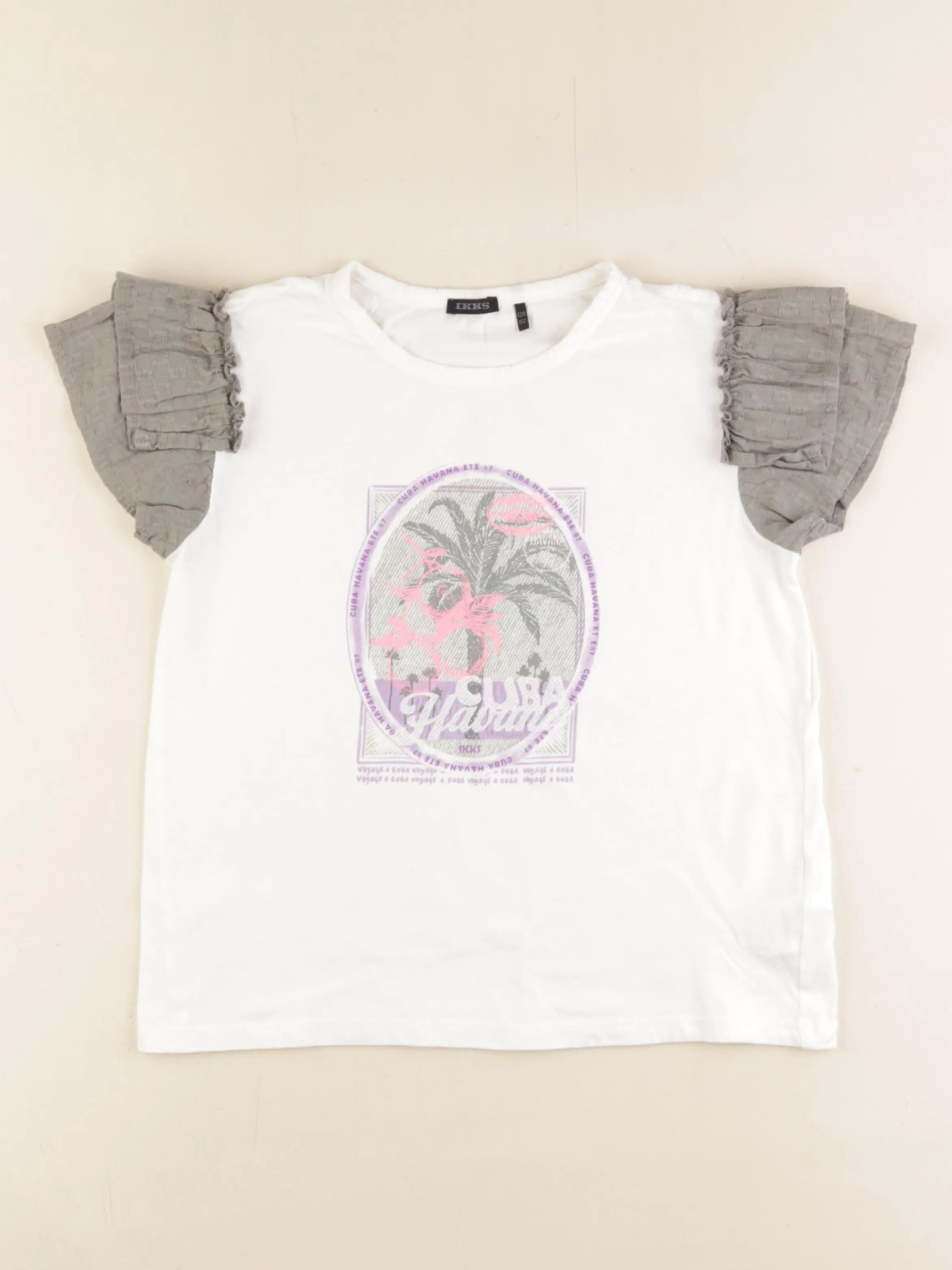 IKKS - tee-shirt multicolore - 12 ans