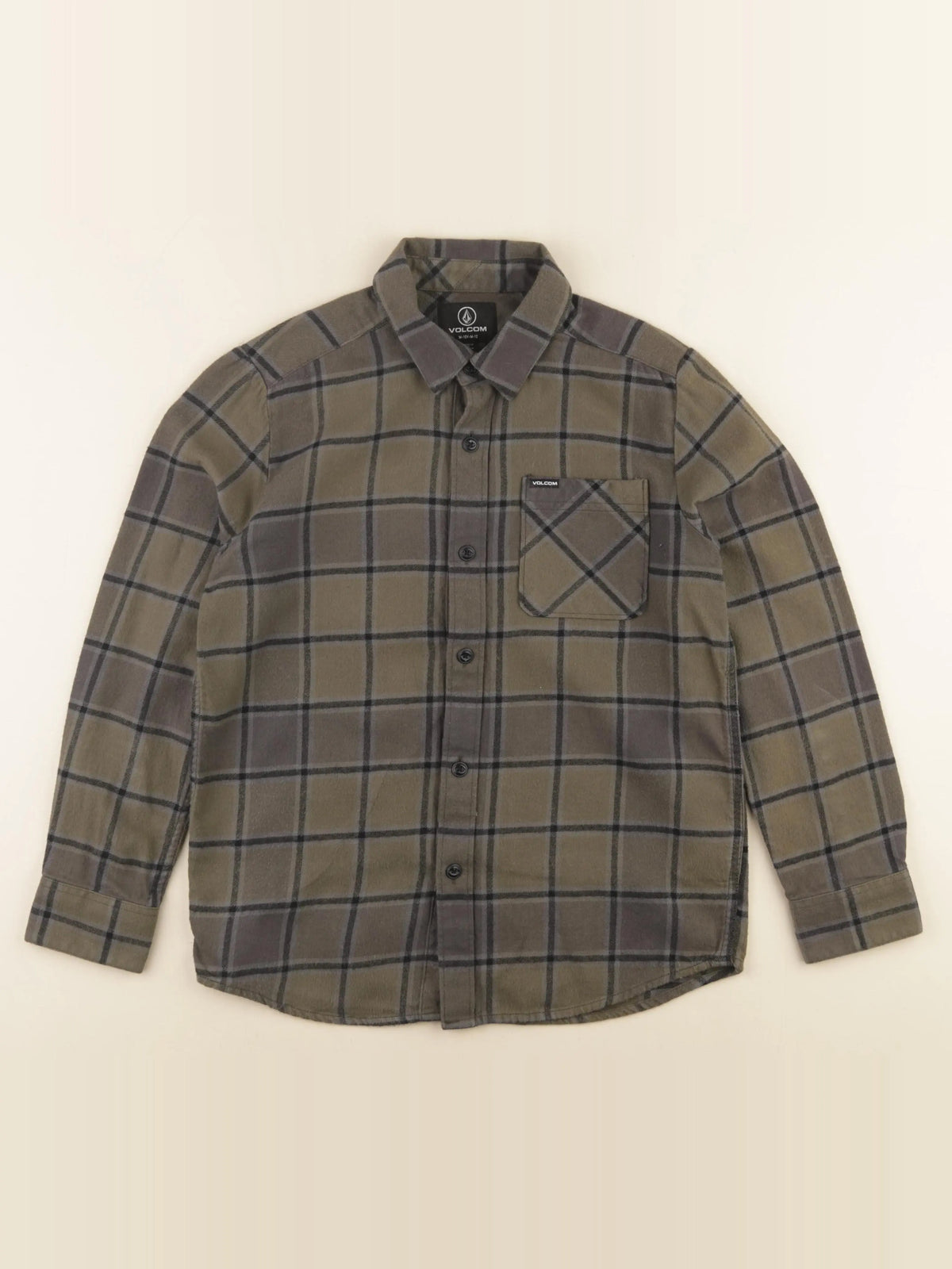 Volcom - chemise vert - 10/12 ans