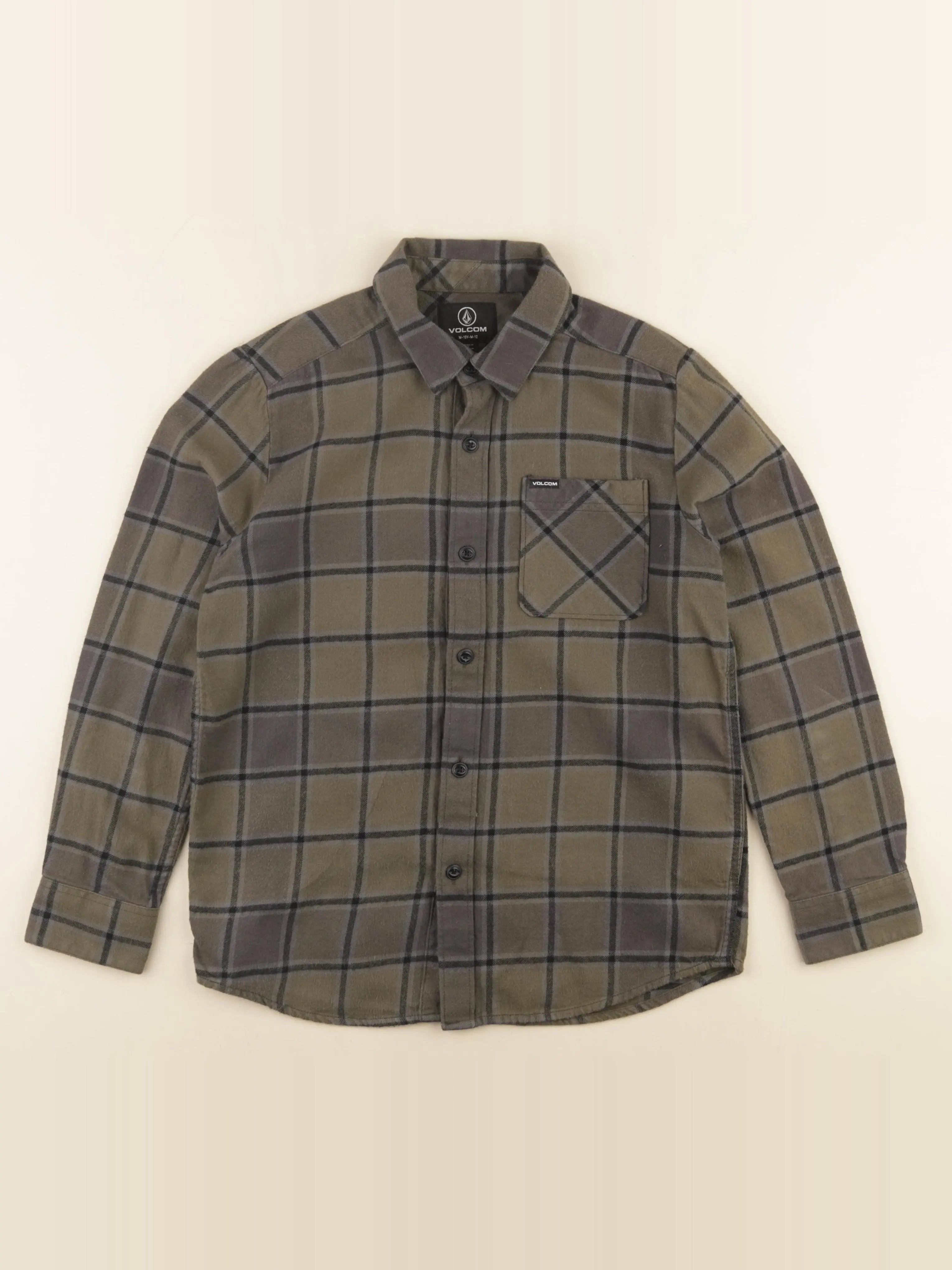 Volcom - chemise vert - 10/12 ans