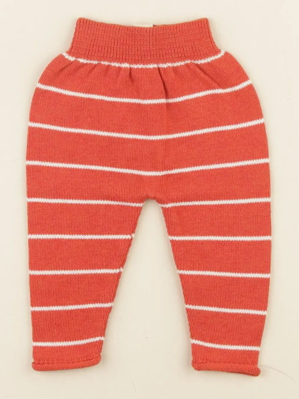 Pantalon rayé orange