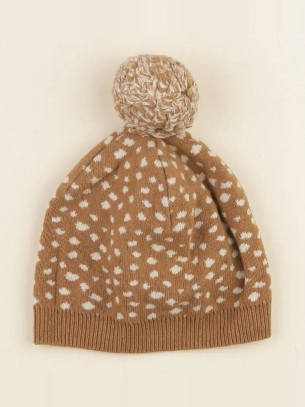 Arsène et les pipelettes - bonnet marron, beige - 6/10 ans