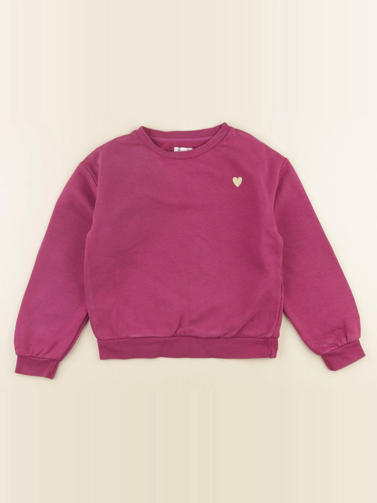 Vertbaudet - sweat rose - 8 ans
