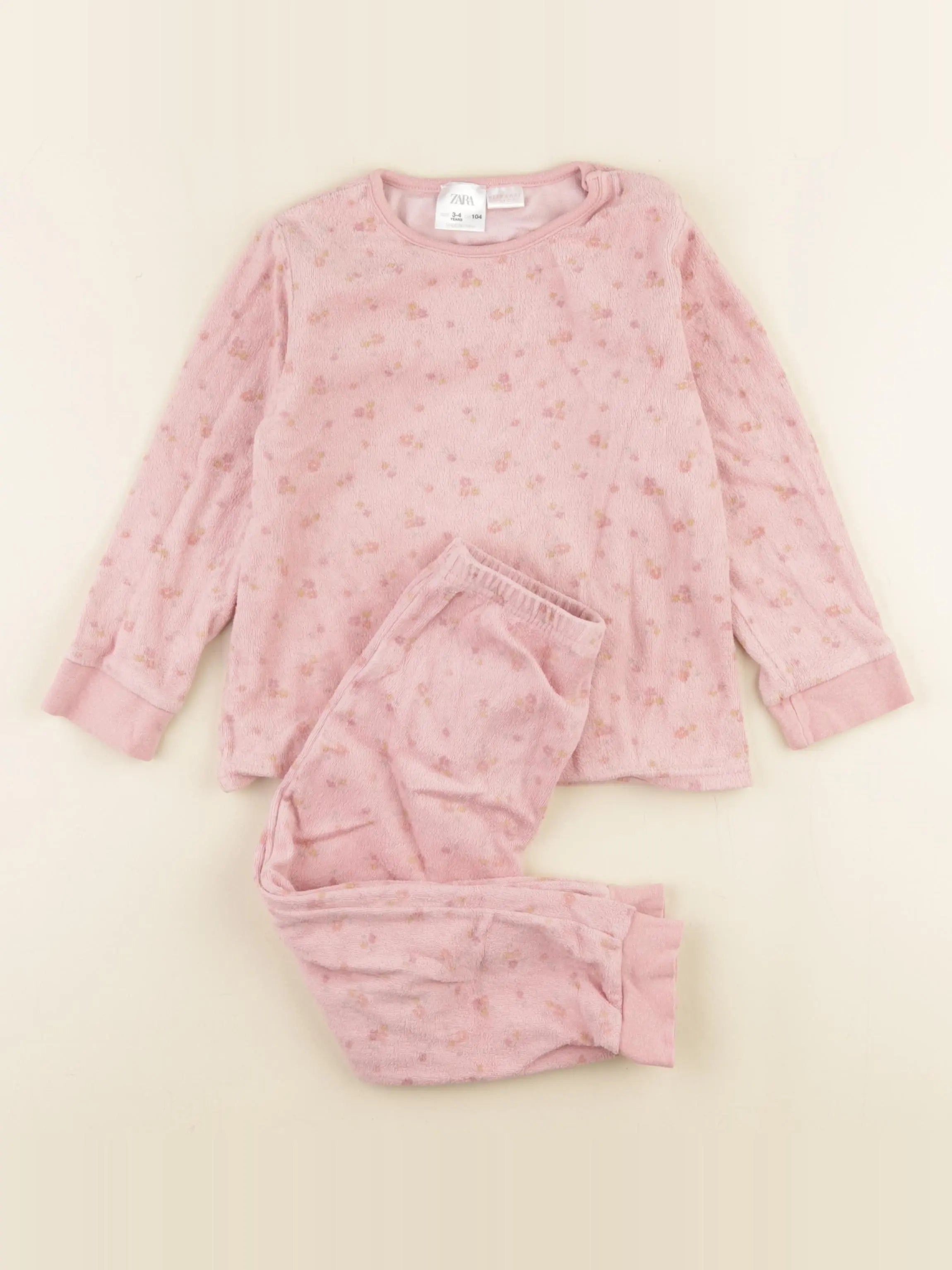Zara - pyjama coton rose - 3/4 ans