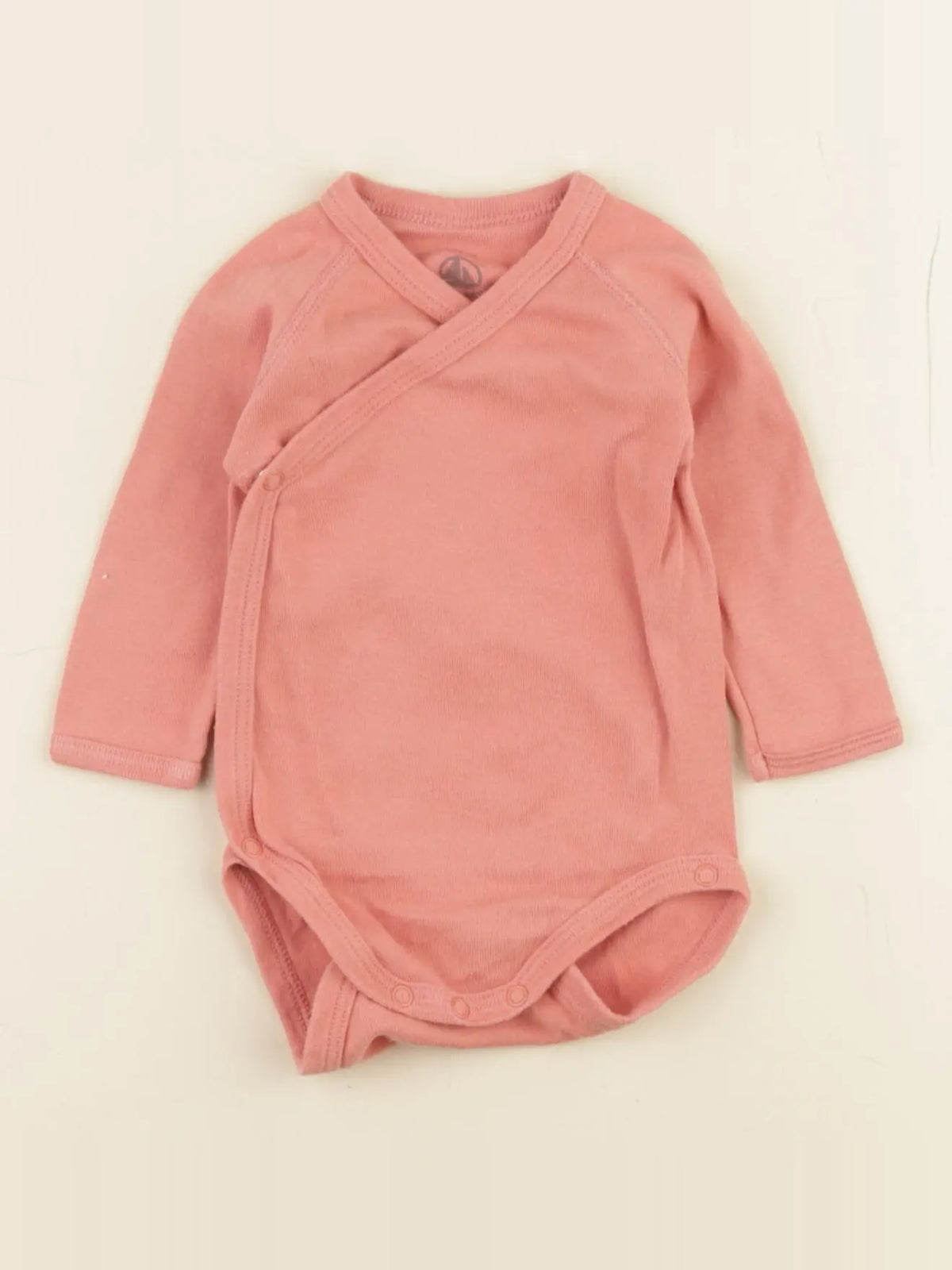 Petit Bateau - body orange - 3 mois