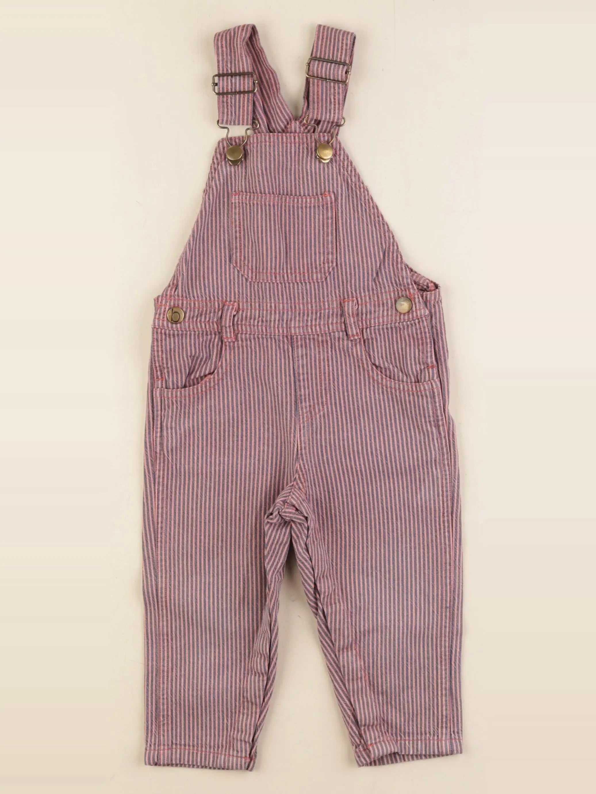 Boutchou - salopette rose, bleu - 12 mois