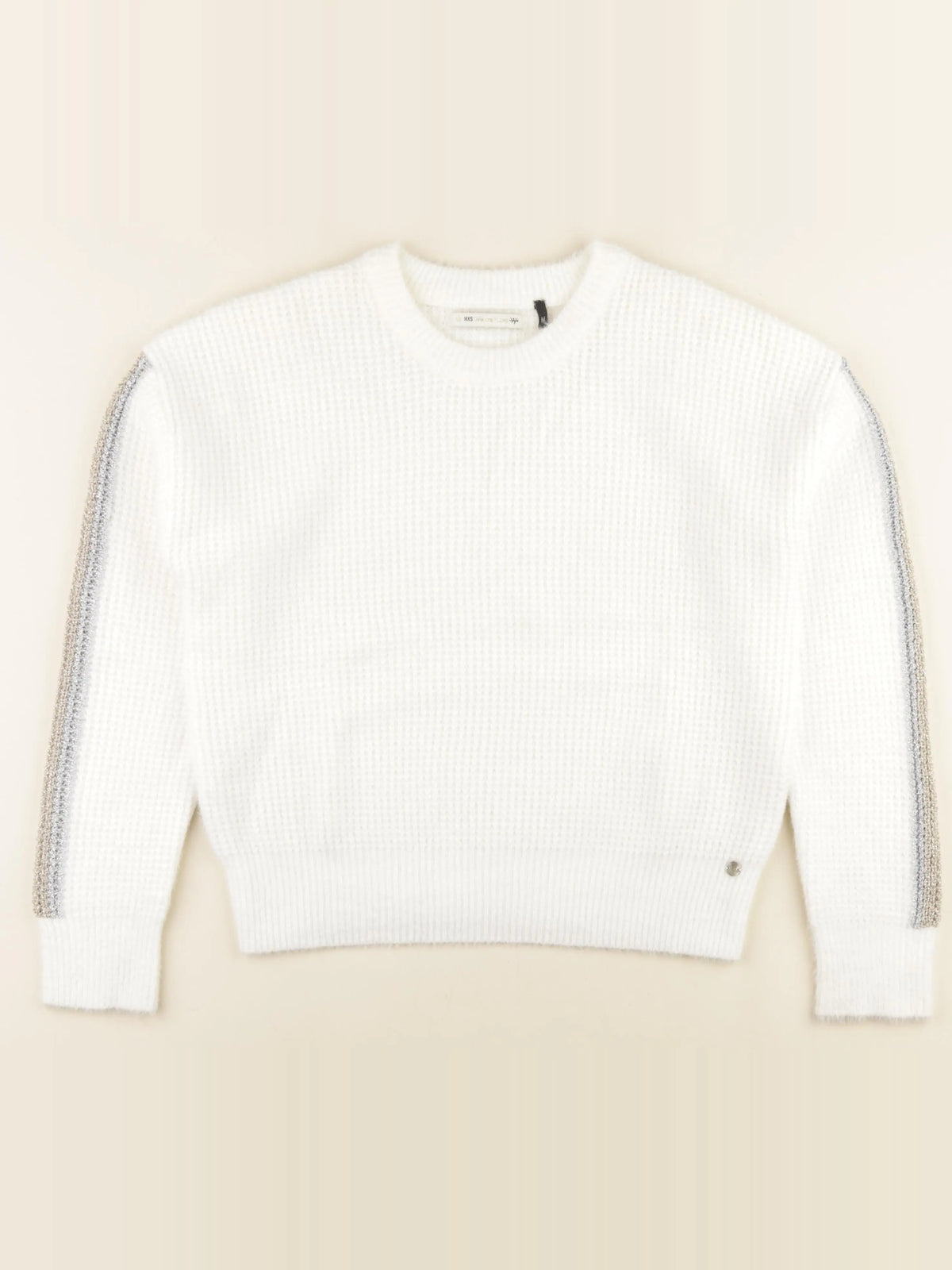 IKKS - pull blanc, argent - 16 ans