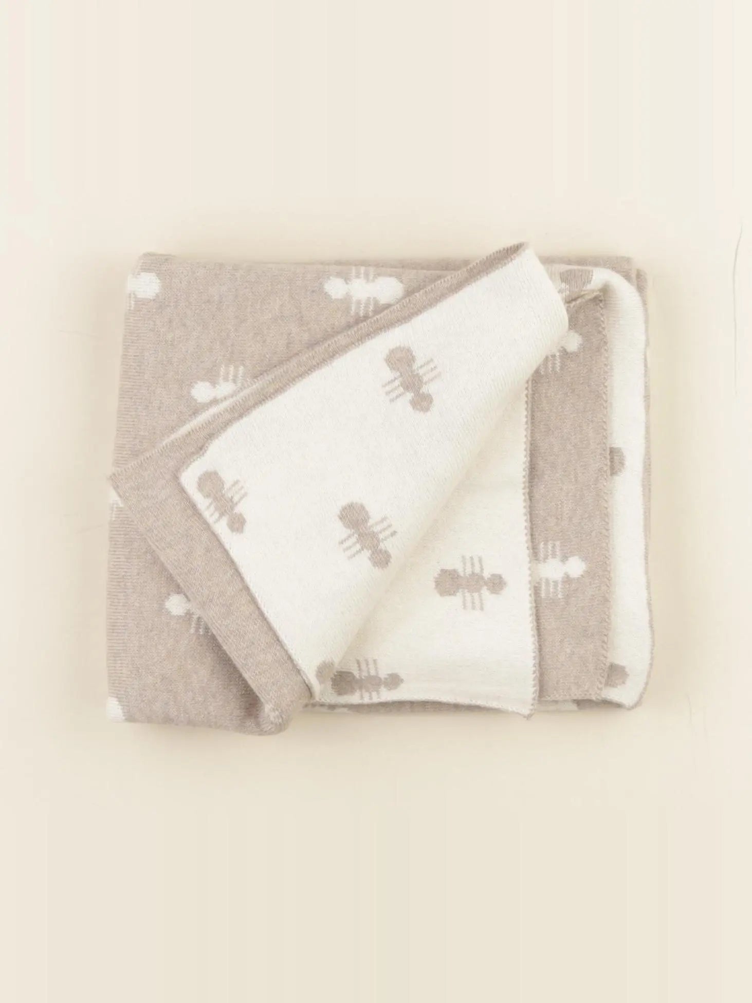 Bayiri  - couverture beige - 90 x 105 cm